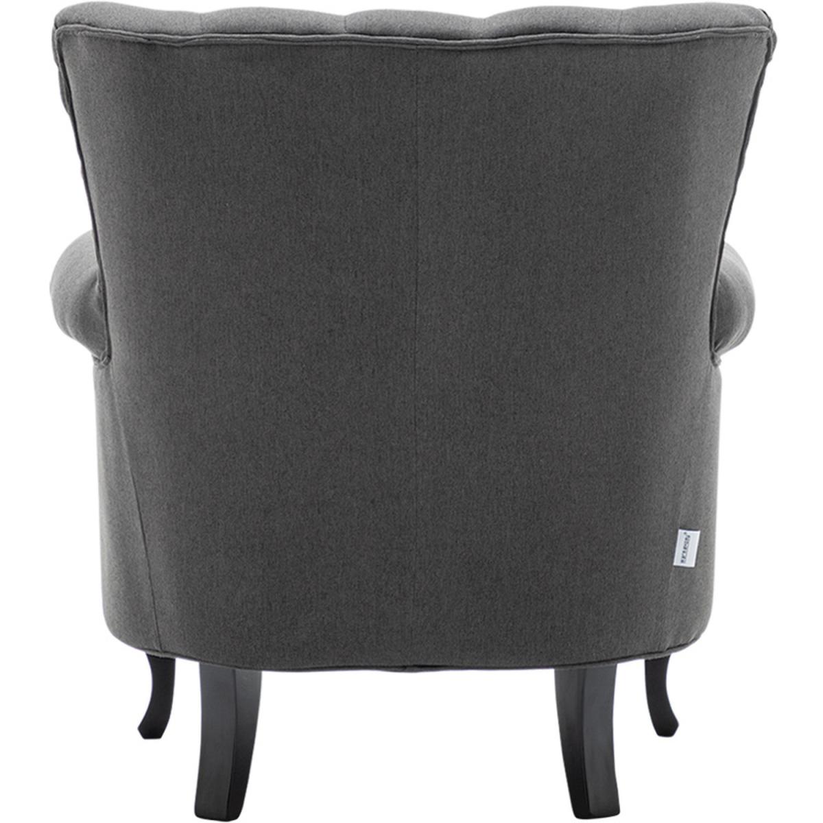 Linen Vintage Armchair - Yellow – image 24