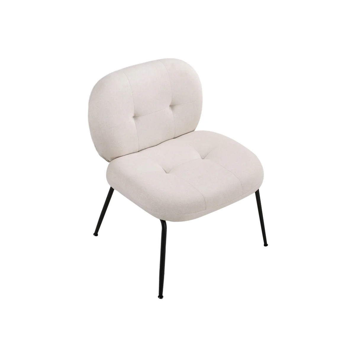 Modern Upholstered Lounge Chair - White – image 1