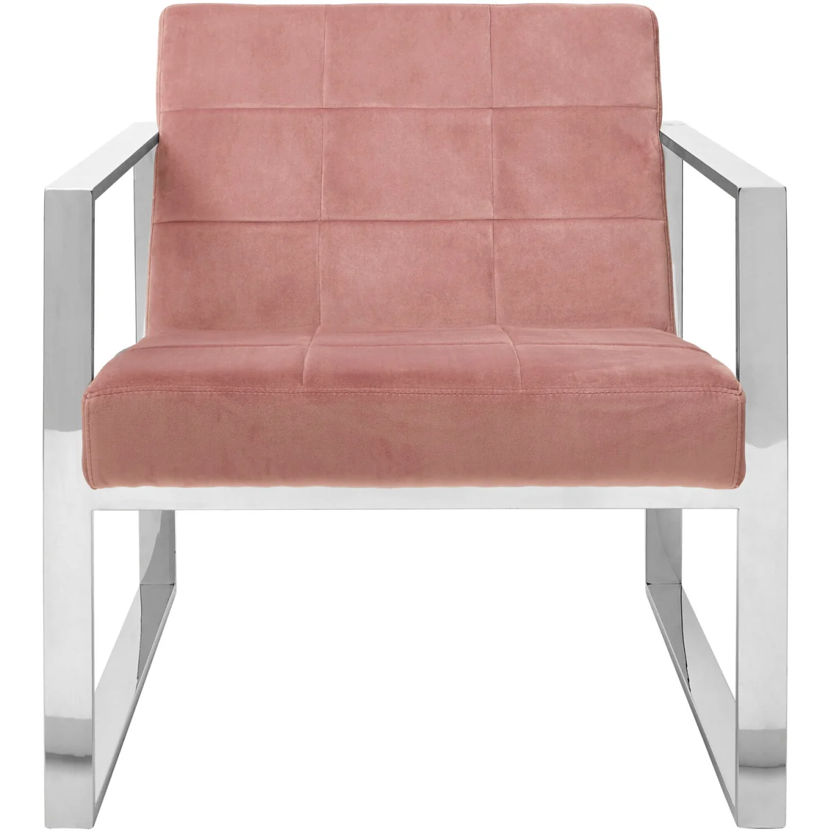 Vogue Pink Velvet Lounge Chair - Pink – image 2