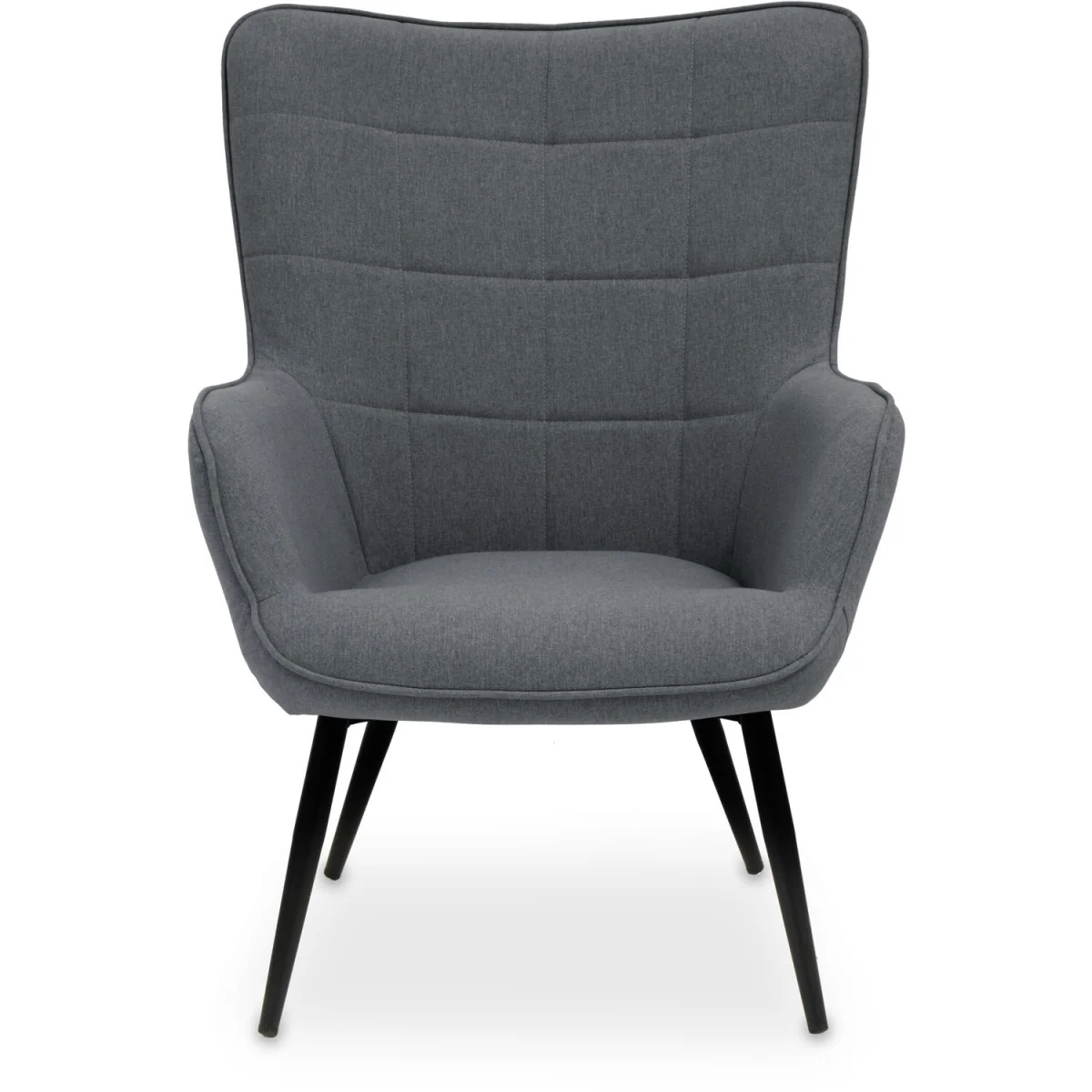 Stockholm Grey Fabric Armchair - Grey – image 2