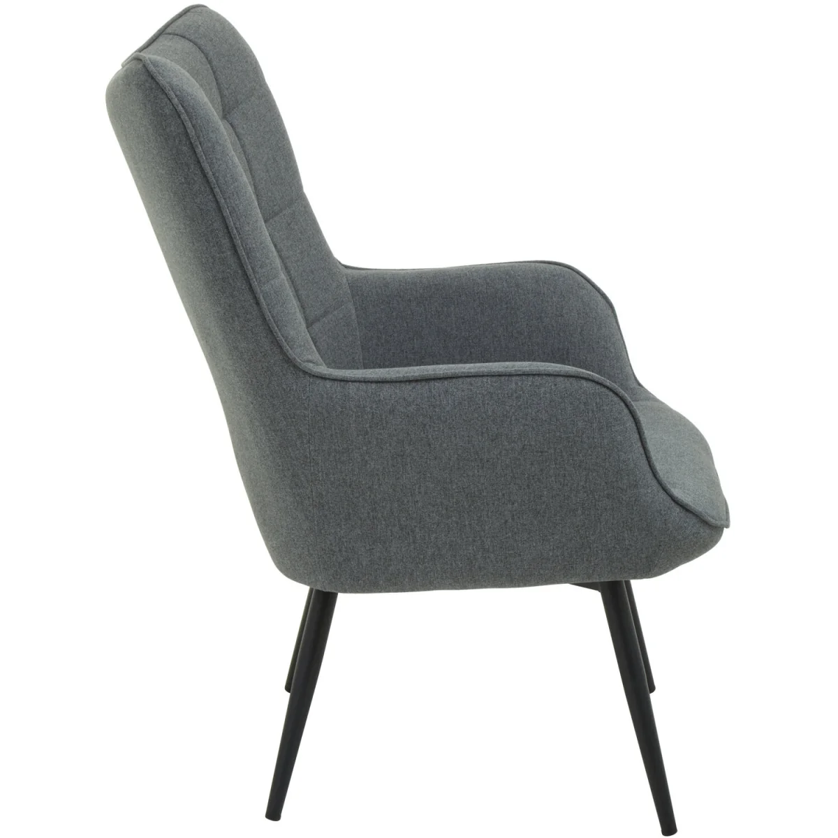 Stockholm Grey Fabric Armchair - Grey – image 4