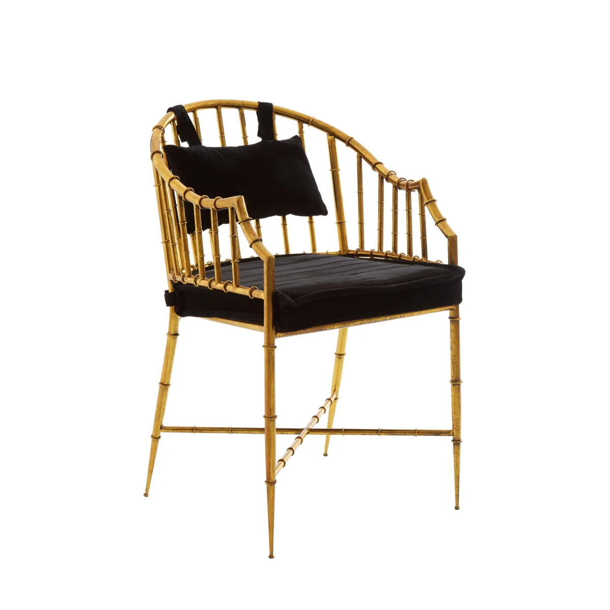 Monroe Gold Frame Accent Armchair - Gold – image 1