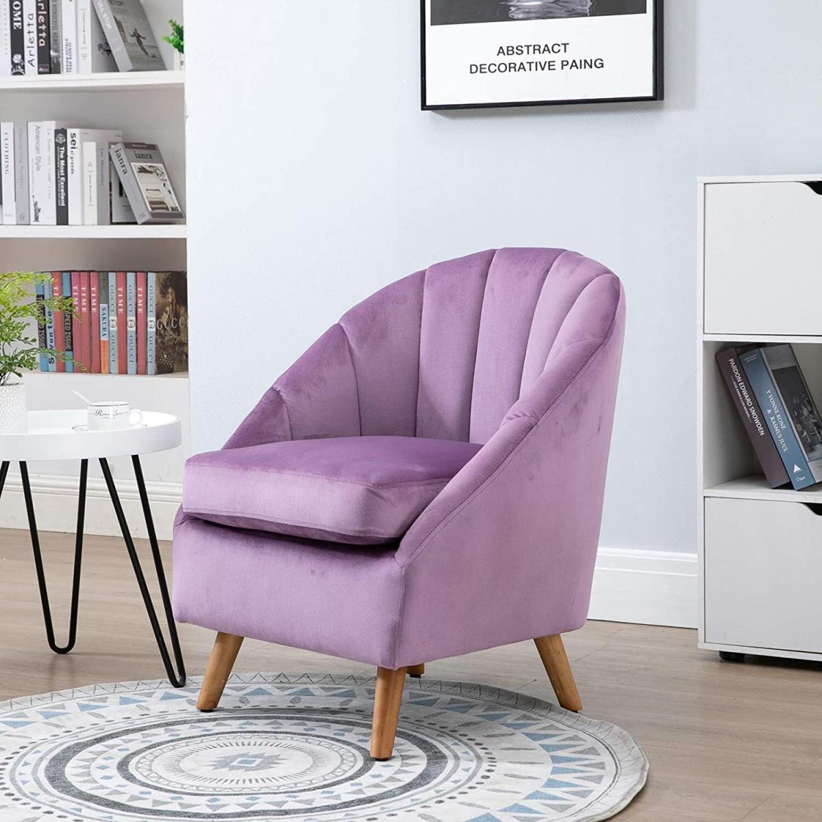 Velvet Single Armchair - Grey – image 2