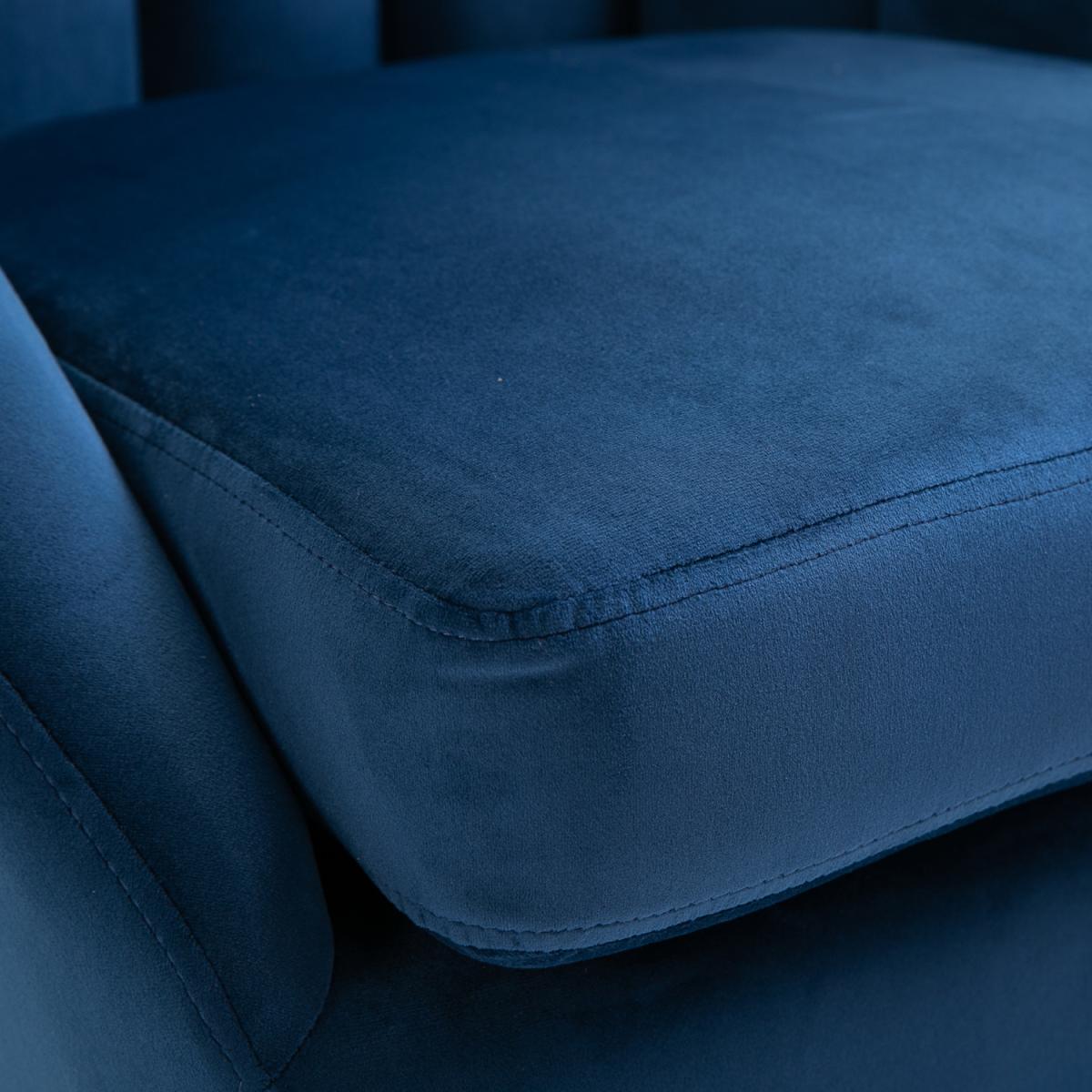 Velvet Single Armchair - Grey – image 14