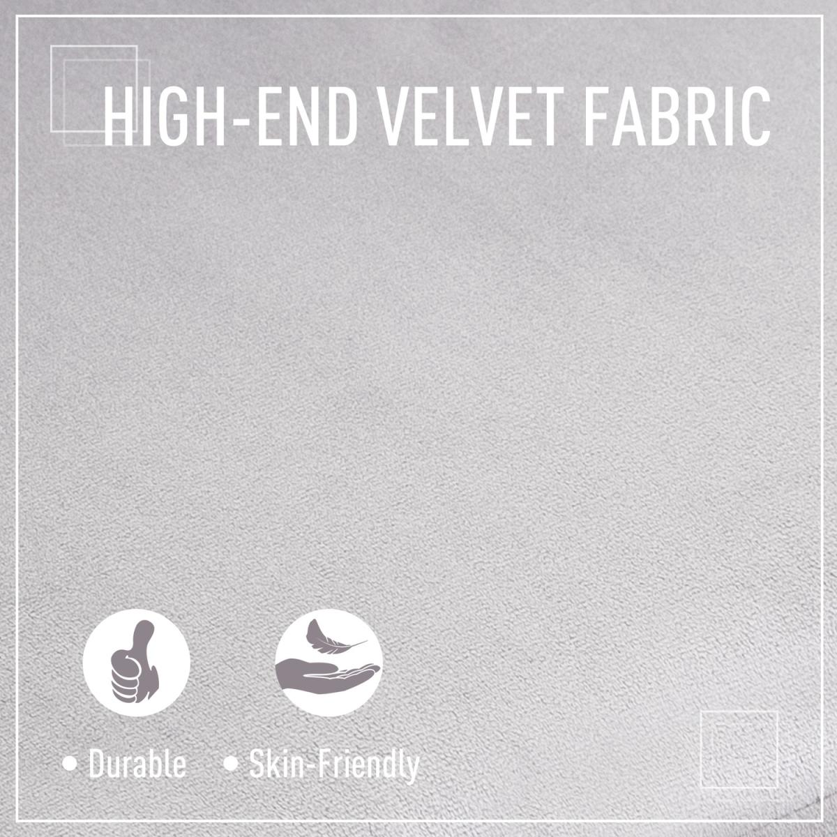 Velvet Single Armchair - Grey – image 18