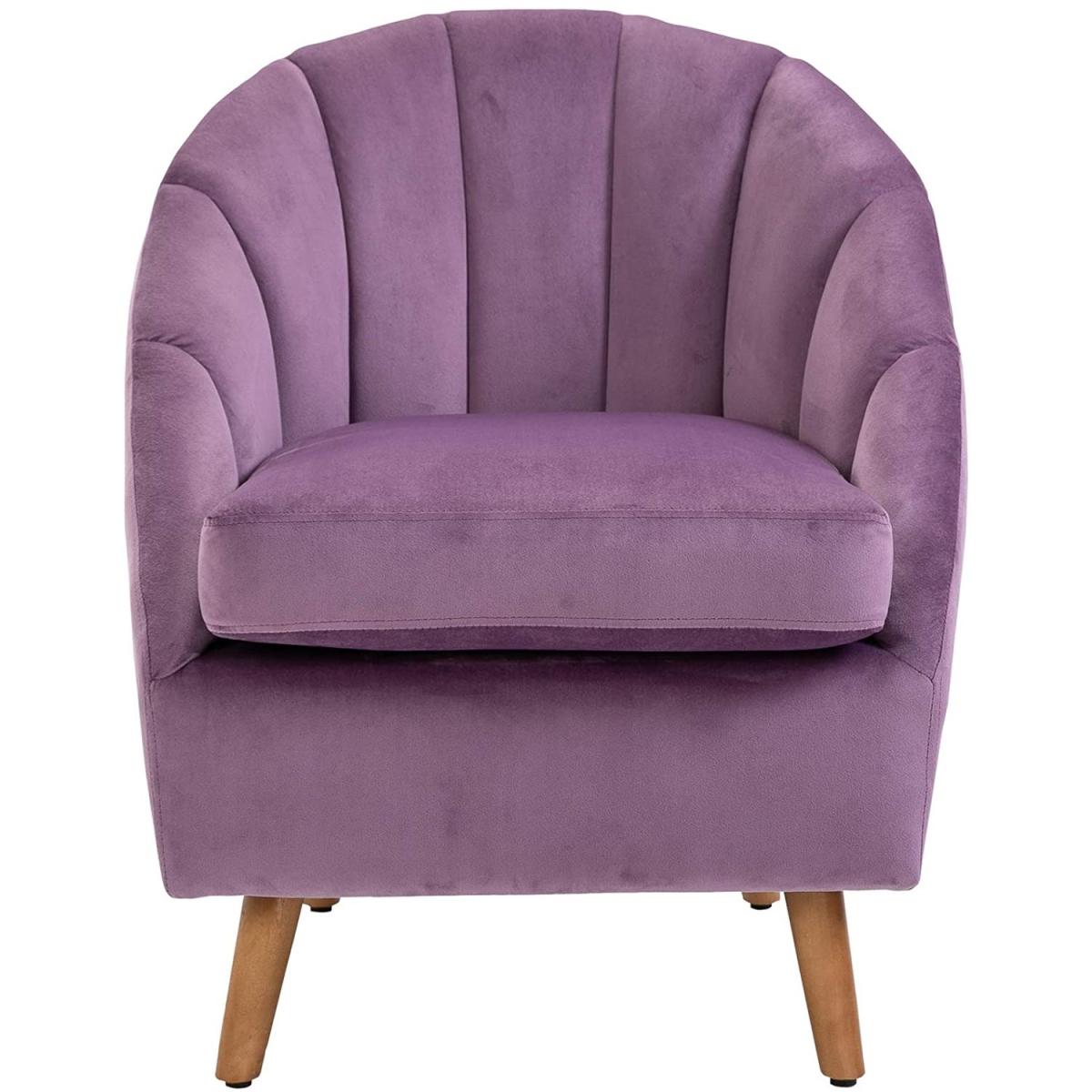 Velvet Single Armchair - Grey – image 4