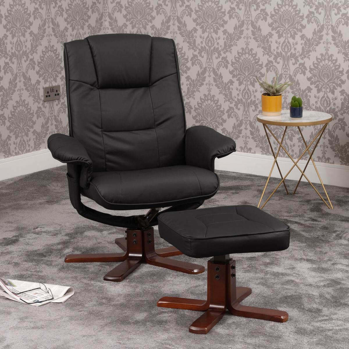 Glendon Swivel Recliner with Massage and Heat - Brown – image 3