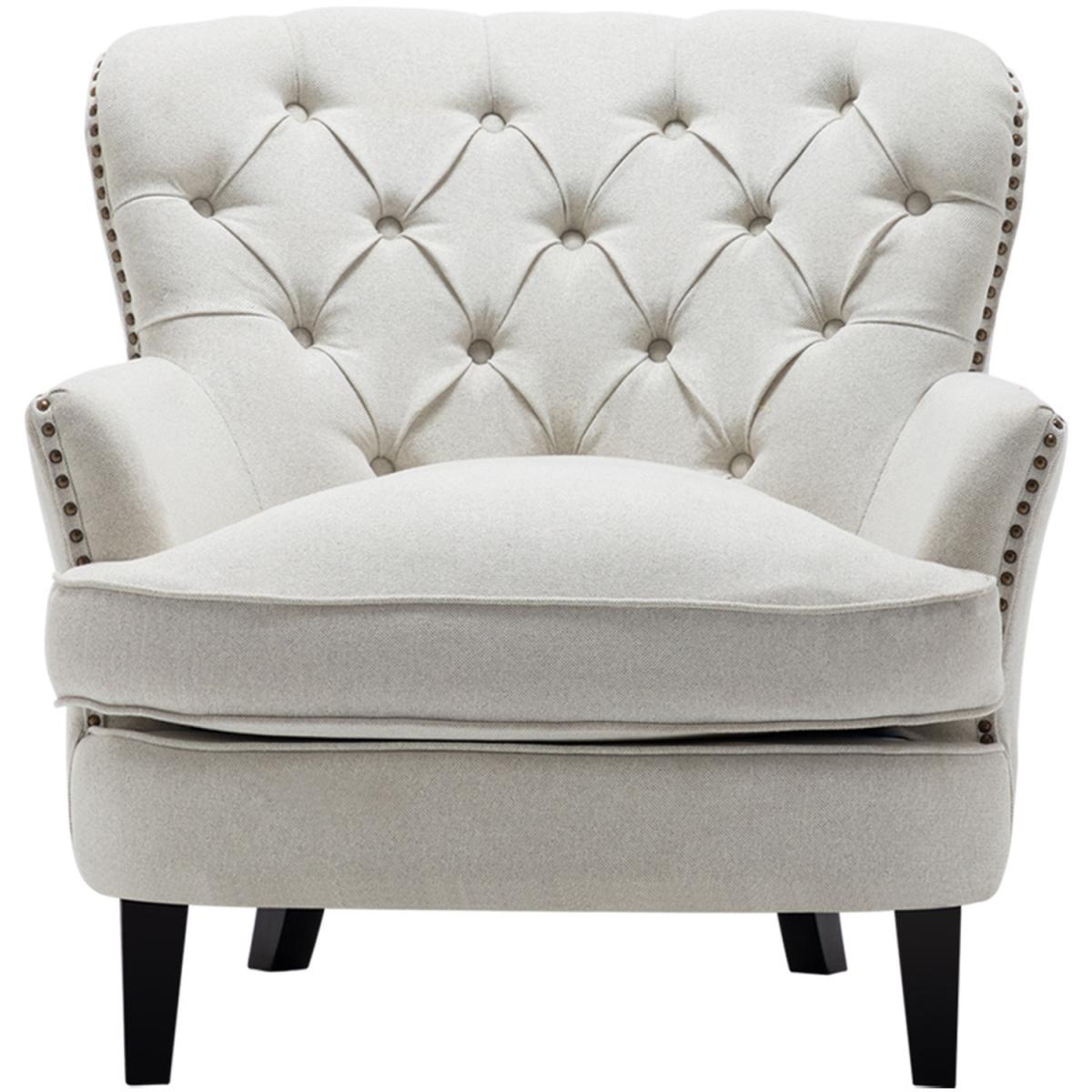 Linen Club Chair - Grey – image 12