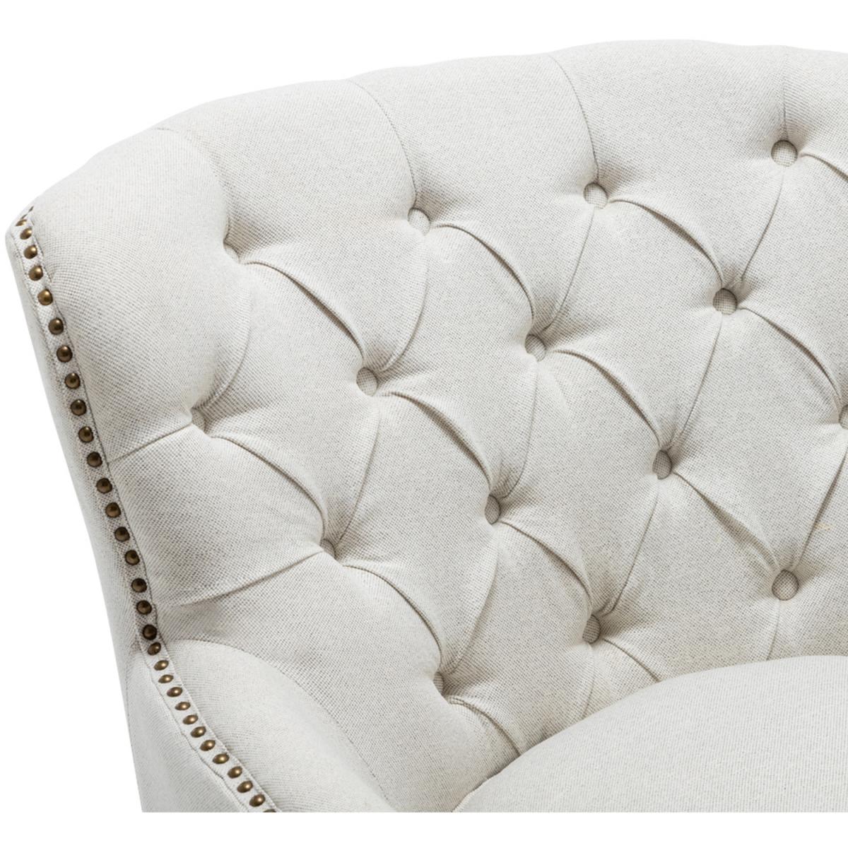 Linen Club Chair - Grey – image 15