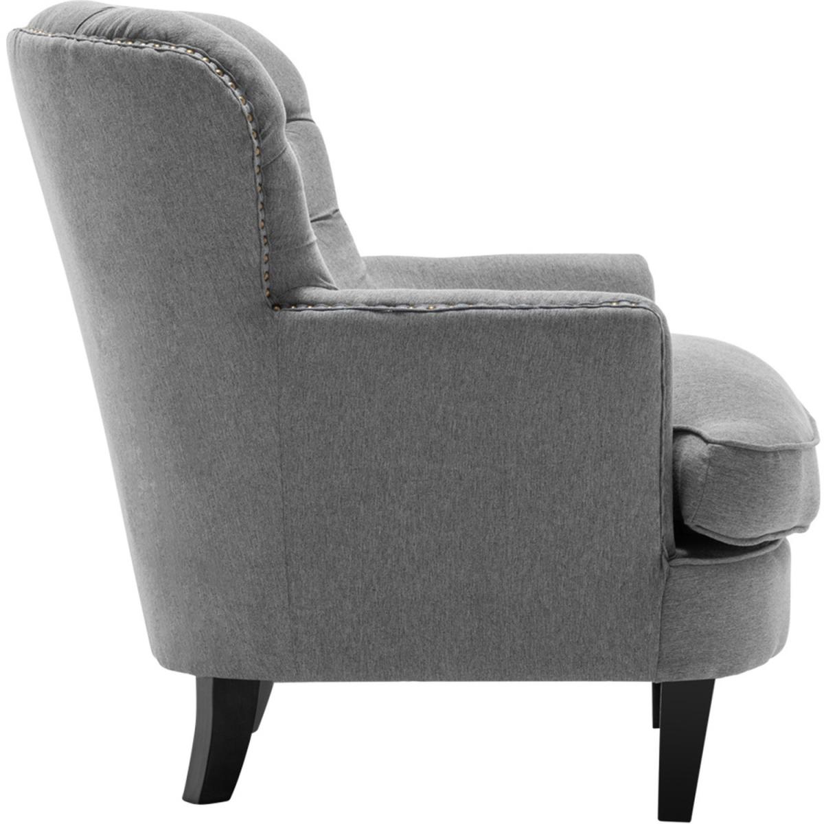Linen Club Chair - Grey – image 3