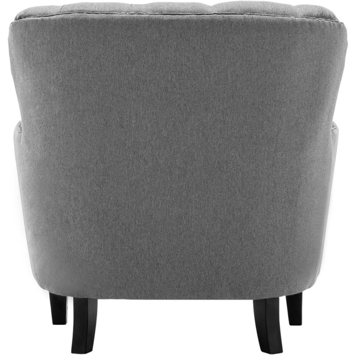 Linen Club Chair - Grey – image 4
