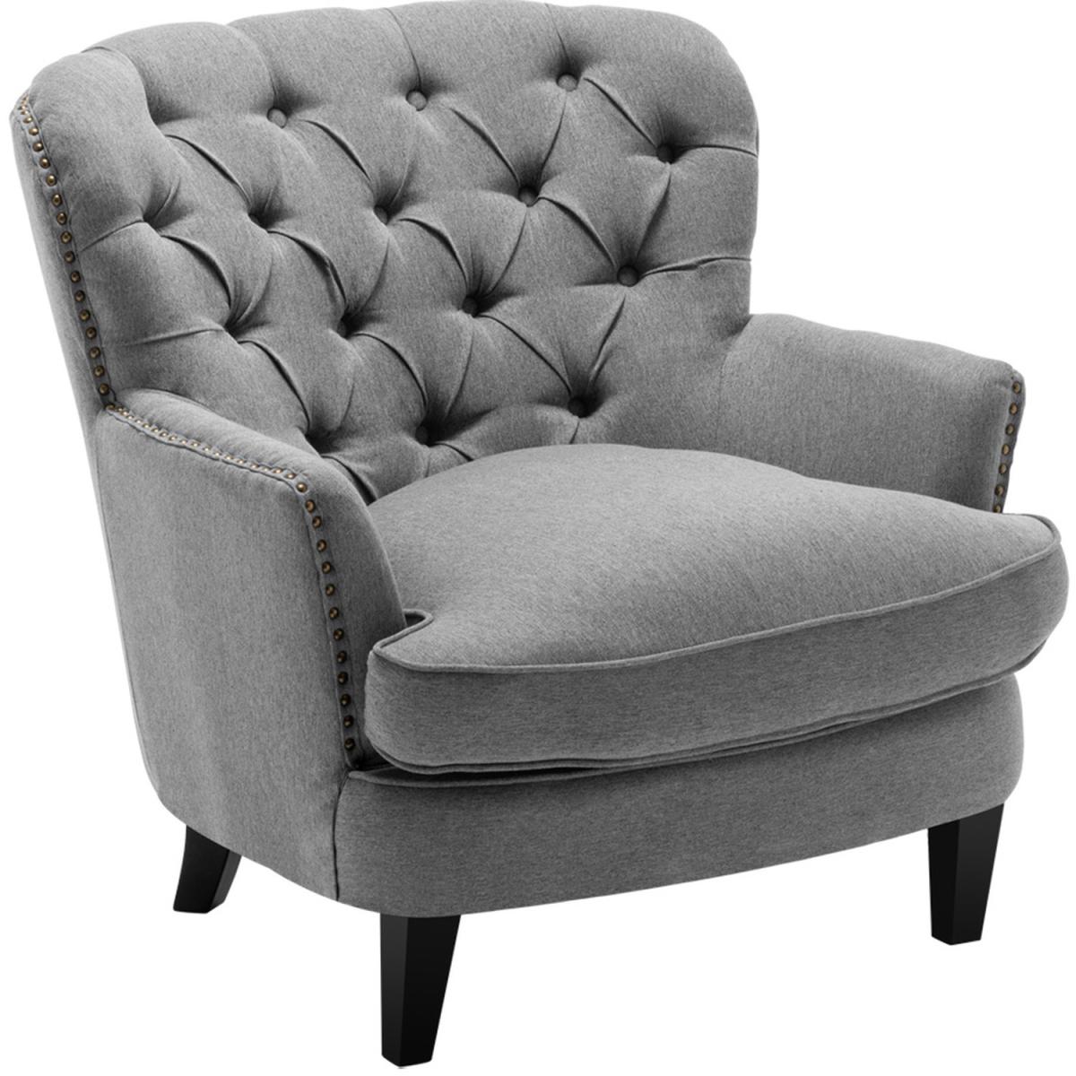 Linen Club Chair - Grey – image 10