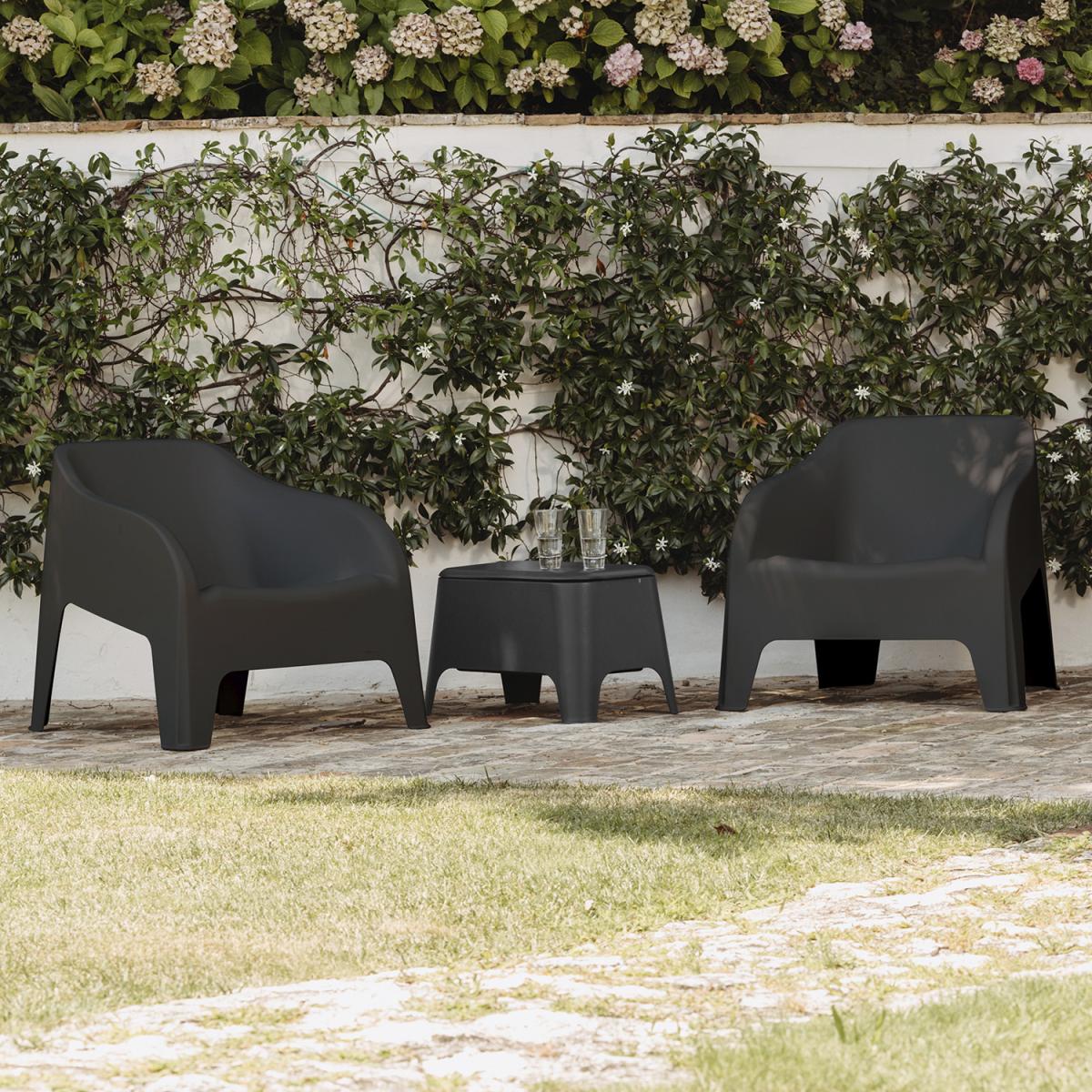 Petra Stackable Armchair - Anthracite grey – image 5
