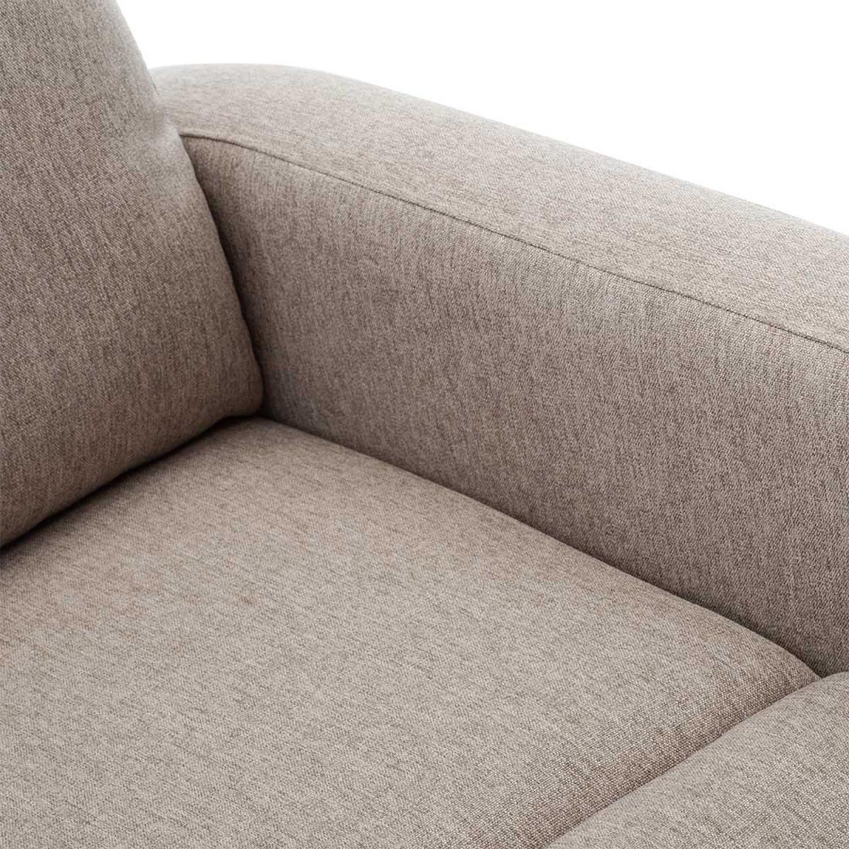 Milton Modern Fabric Pushback Recliner Armchair - Pumice – image 5