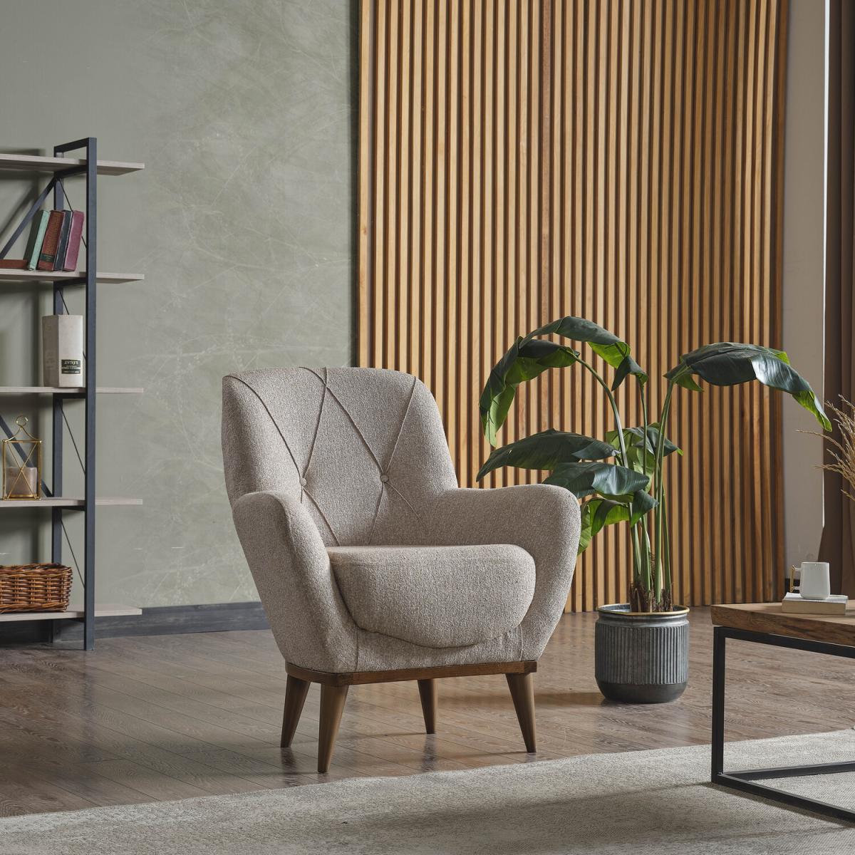 Doga Peru Armchair - Light Grey – image 1