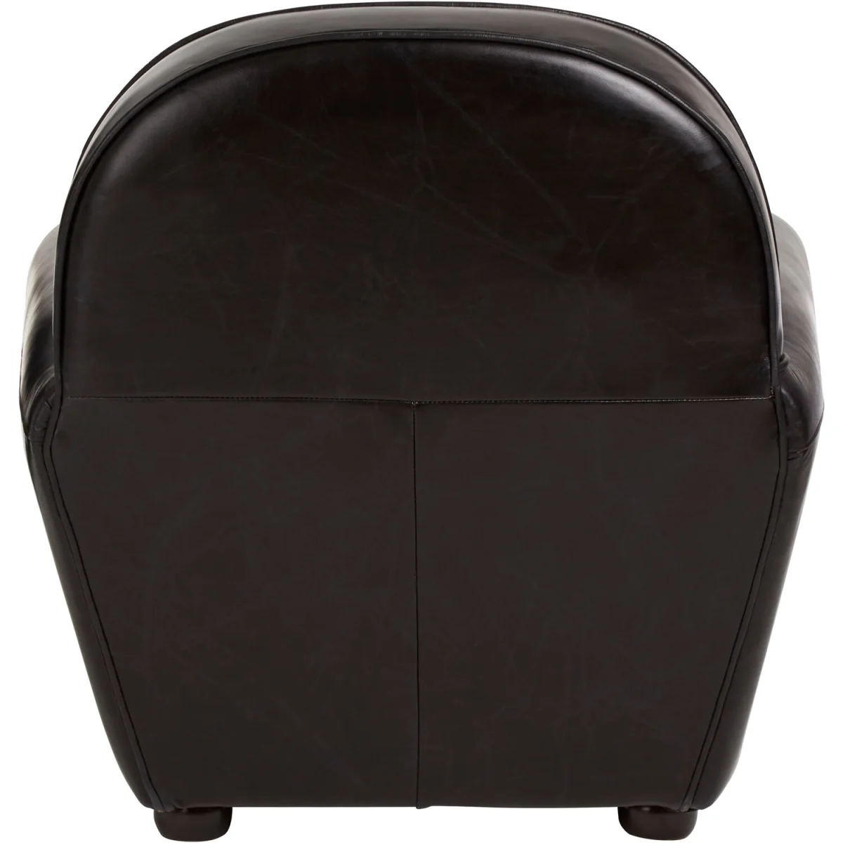 Victor Black Leather Classic Armchair - Black – image 3