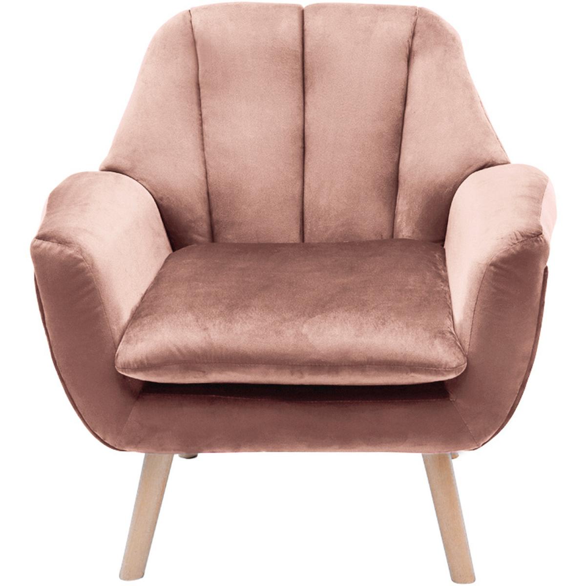 Velvet Lounge Armchair - Grey – image 18