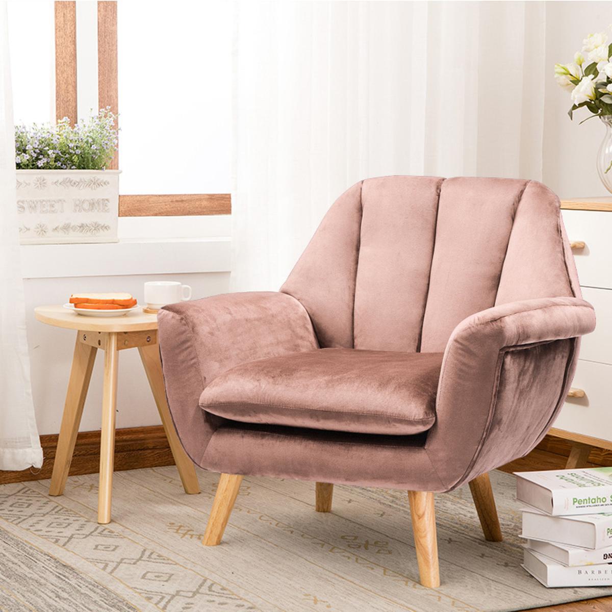 Velvet Lounge Armchair - Grey – image 22