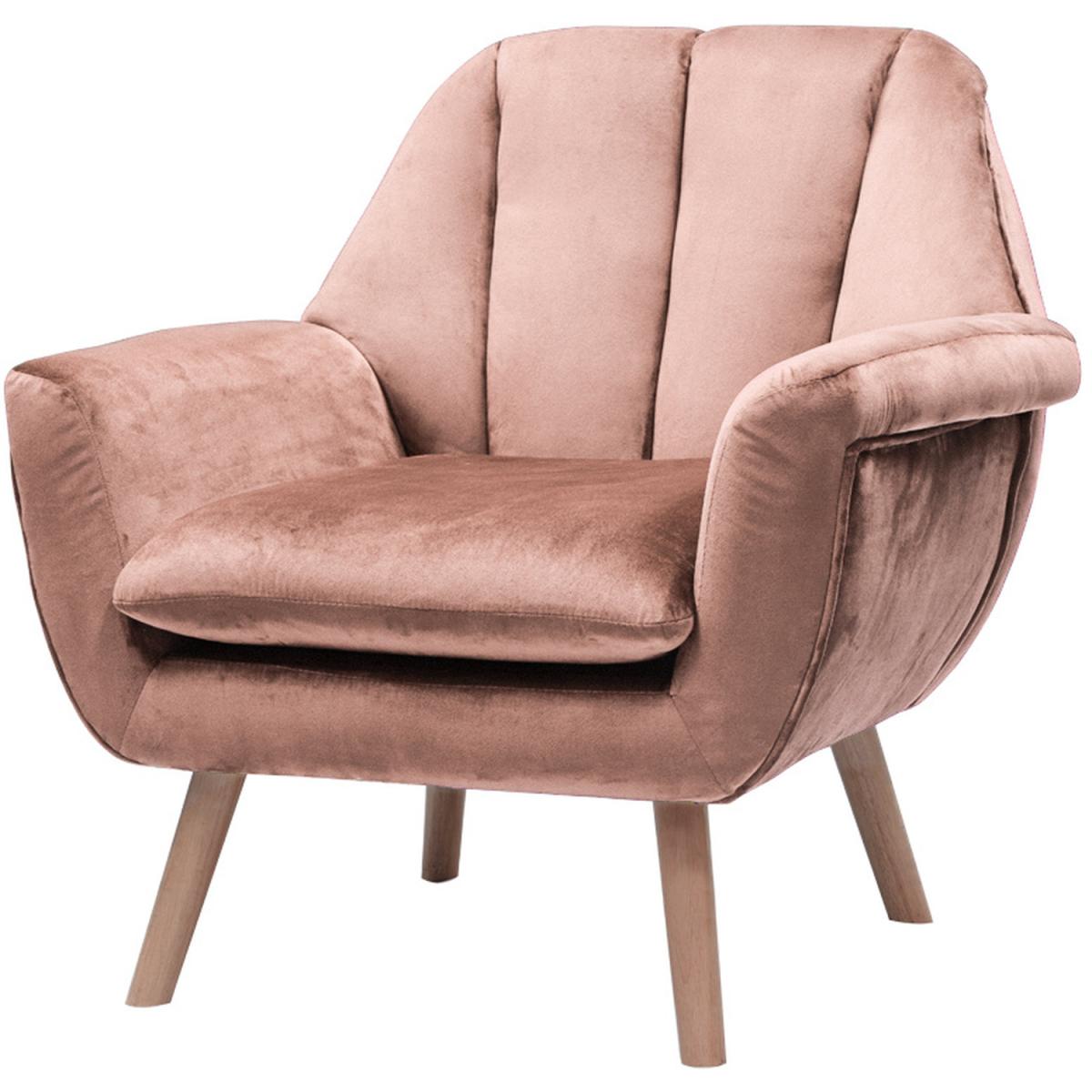 Velvet Lounge Armchair - Grey – image 10