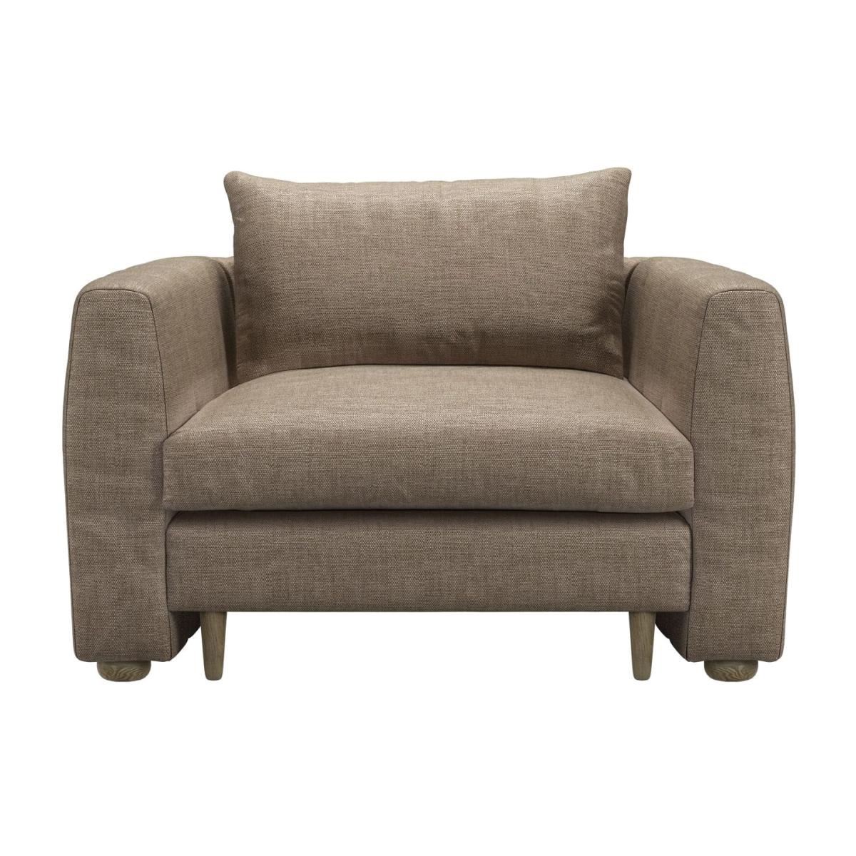 Tiffany Armchair in Greige Florence Textured Weave – image 1