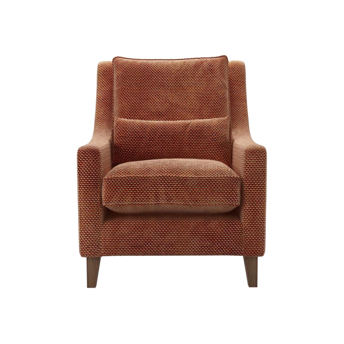 High Back Iggy Armchair in Pomegranate Bubble Velvet – image 1