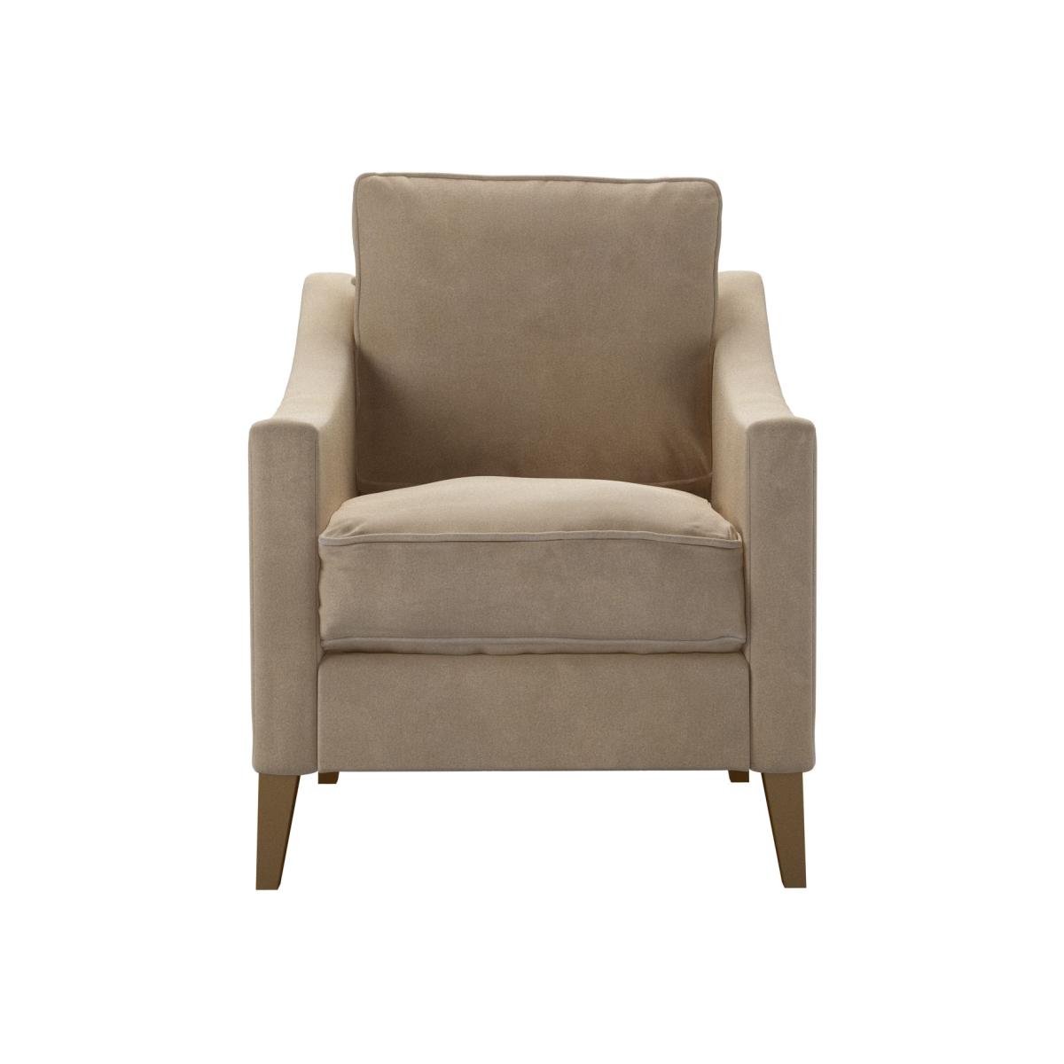 Iggy Armchair in Fawn Aquaclean Clever Velvet – image 1
