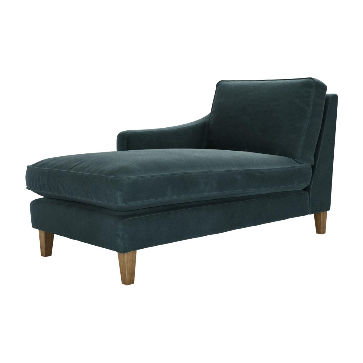 Iggy LHF Chaise Armchair in Deep Forest Aquaclean Clever Velvet – image 1