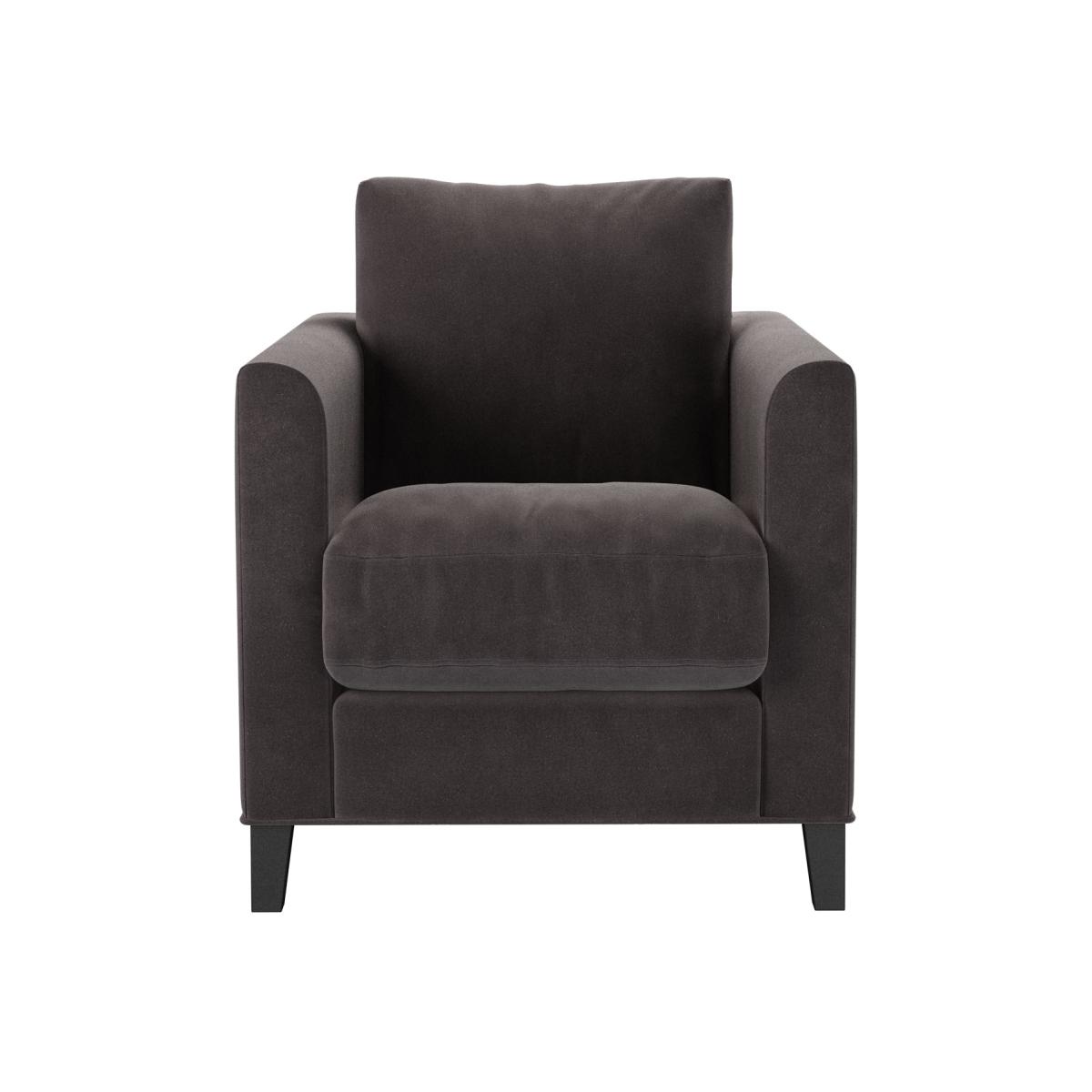 Izzy Armchair in Shale Aquaclean Clever Velvet – image 1