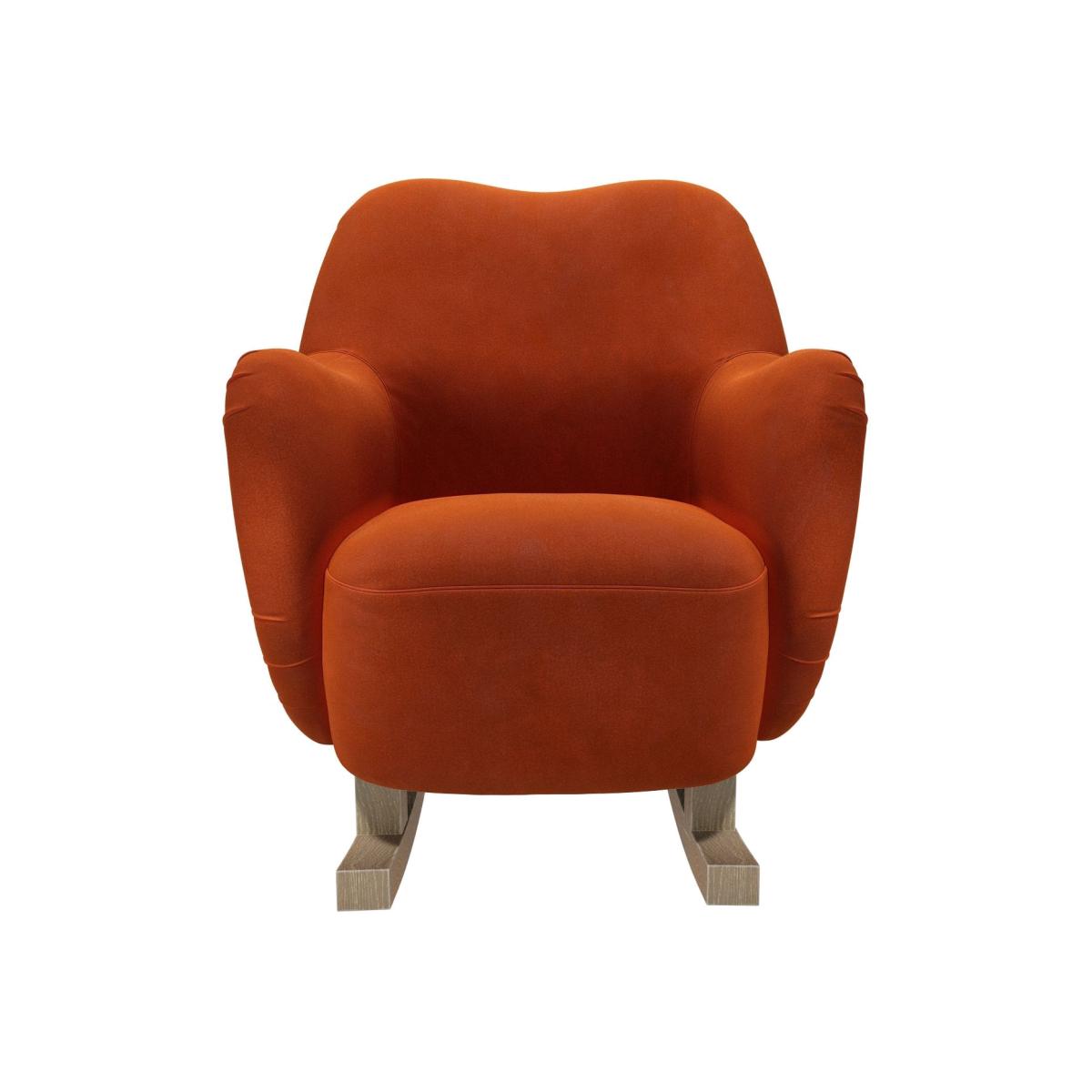 Ginger Rocking Chair in Brick Aquaclean Clever Velvet – image 1