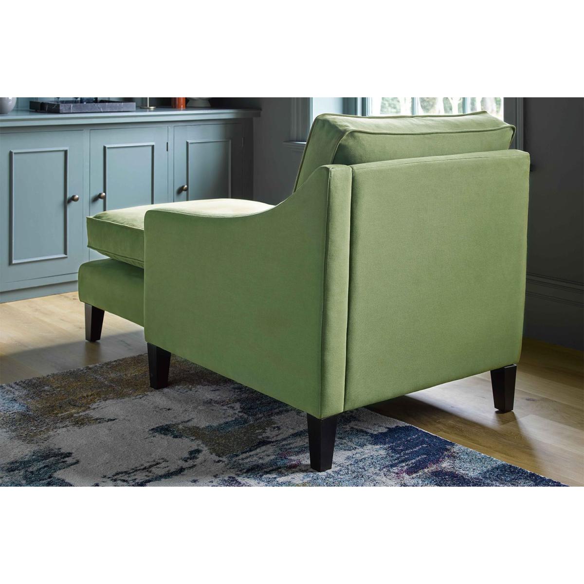 Iggy LHF Chaise Armchair in Pomegranate Bubble Velvet – image 5