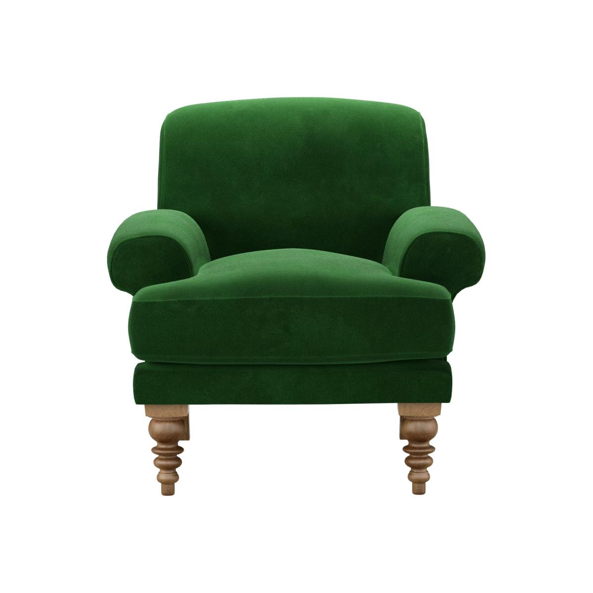 Saturday Armchair in Putting Green Aquaclean Clever Velvet – image 1