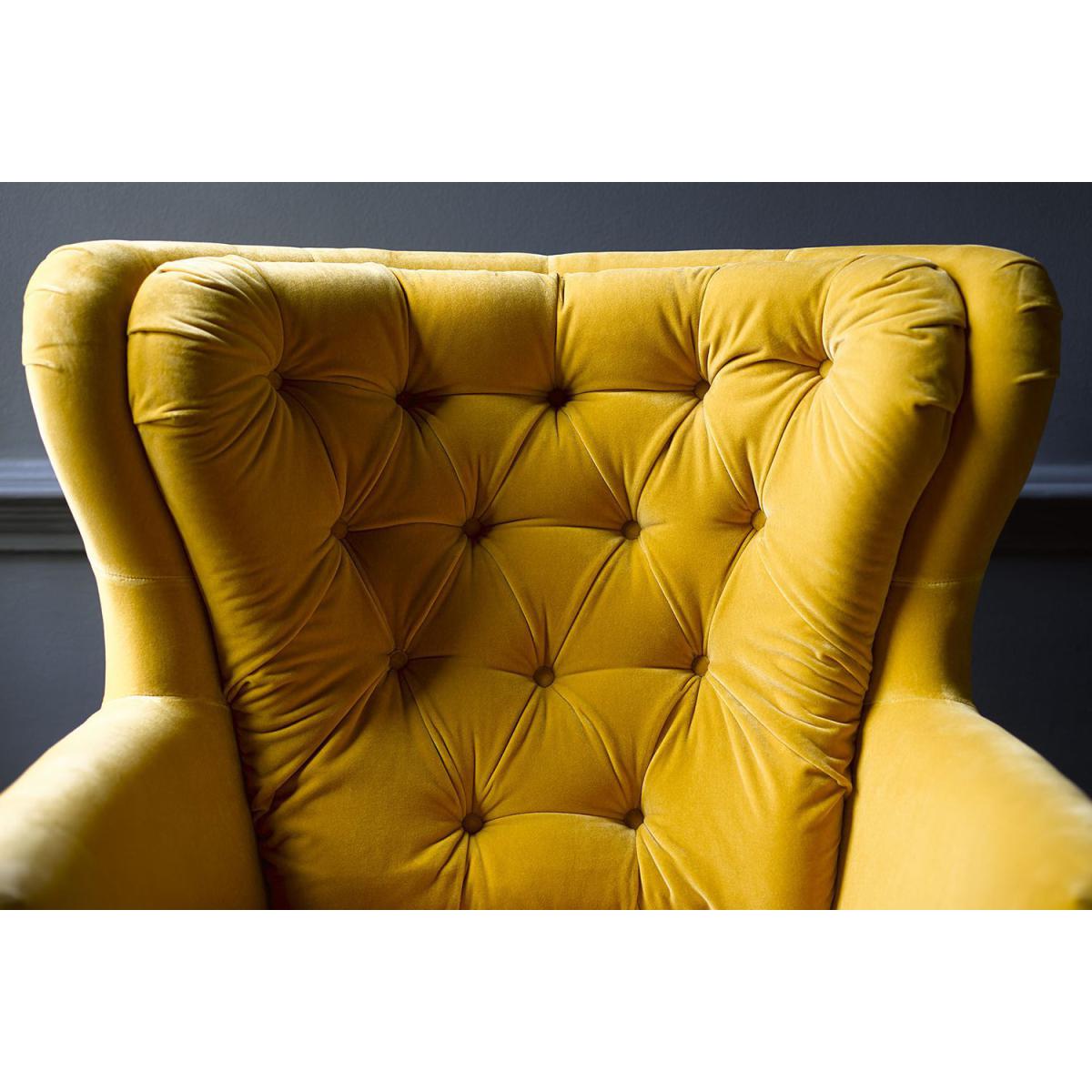 Ernest Swivel Armchair in Prussian Blue Cotton Matt Velvet - sofa.com – image 3