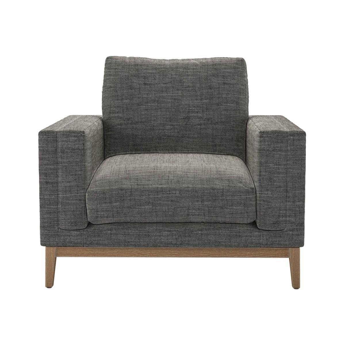 Costello Armchair in Liquorice Baylee Multi-Tone Viscose Linen – image 1