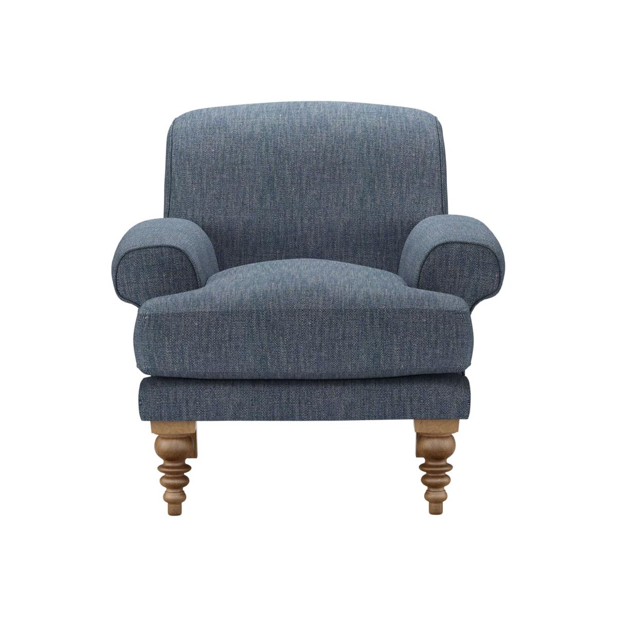 Saturday Armchair in Azure Florence Textured Weave – image 1