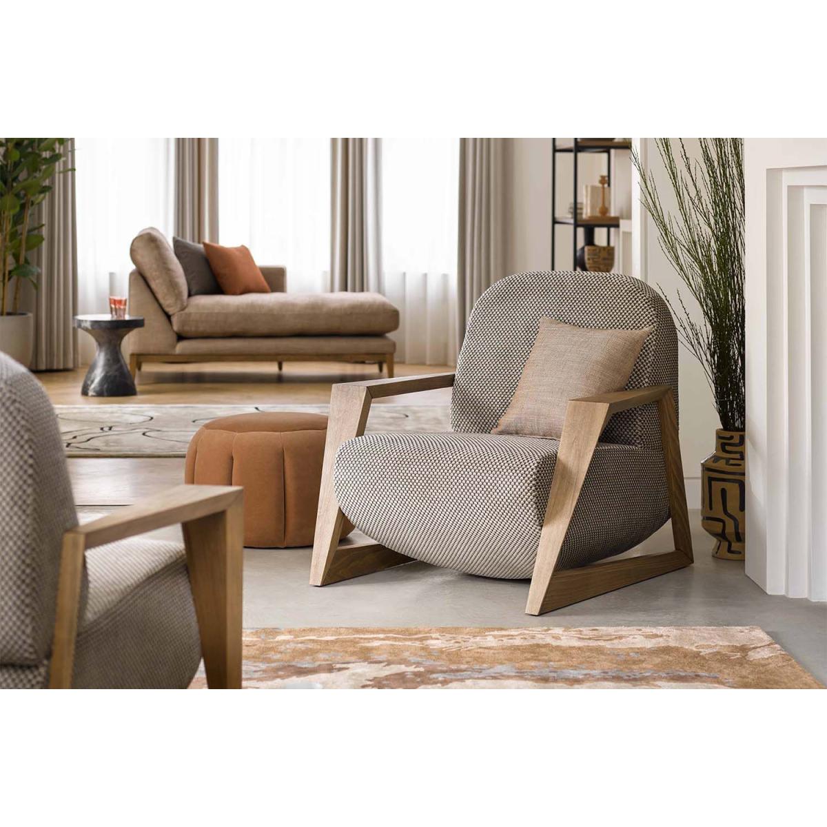 Hockney Armchair in Wishing Well Organic Smart Cotton – image 3