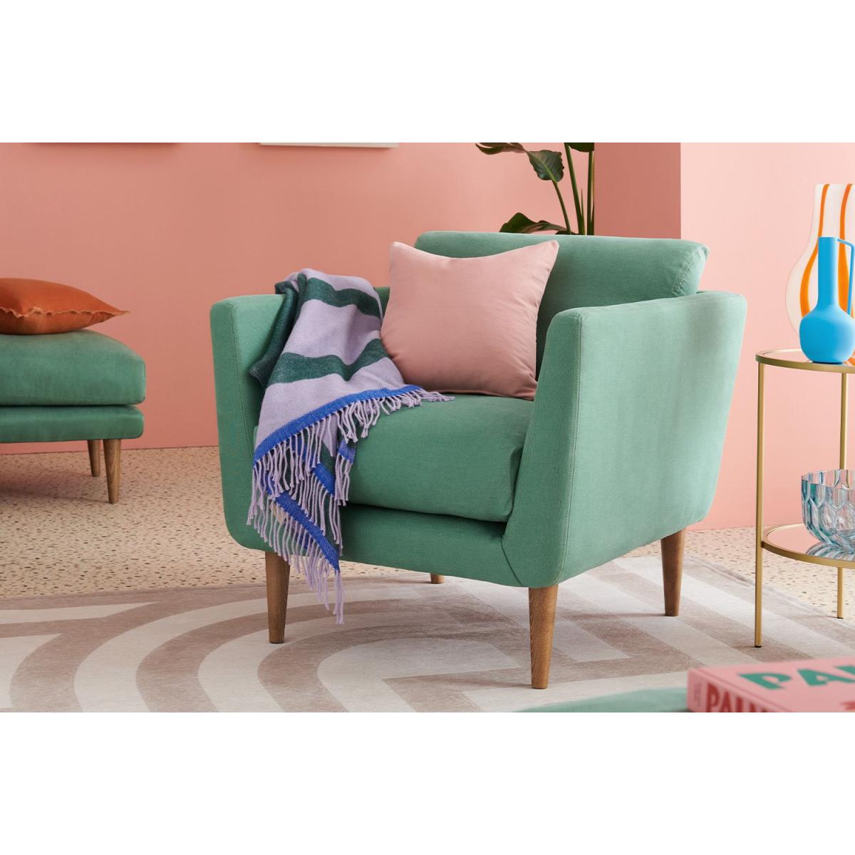 Holly Small Armchair in Moroccan Spice Smart Velvet – image 3