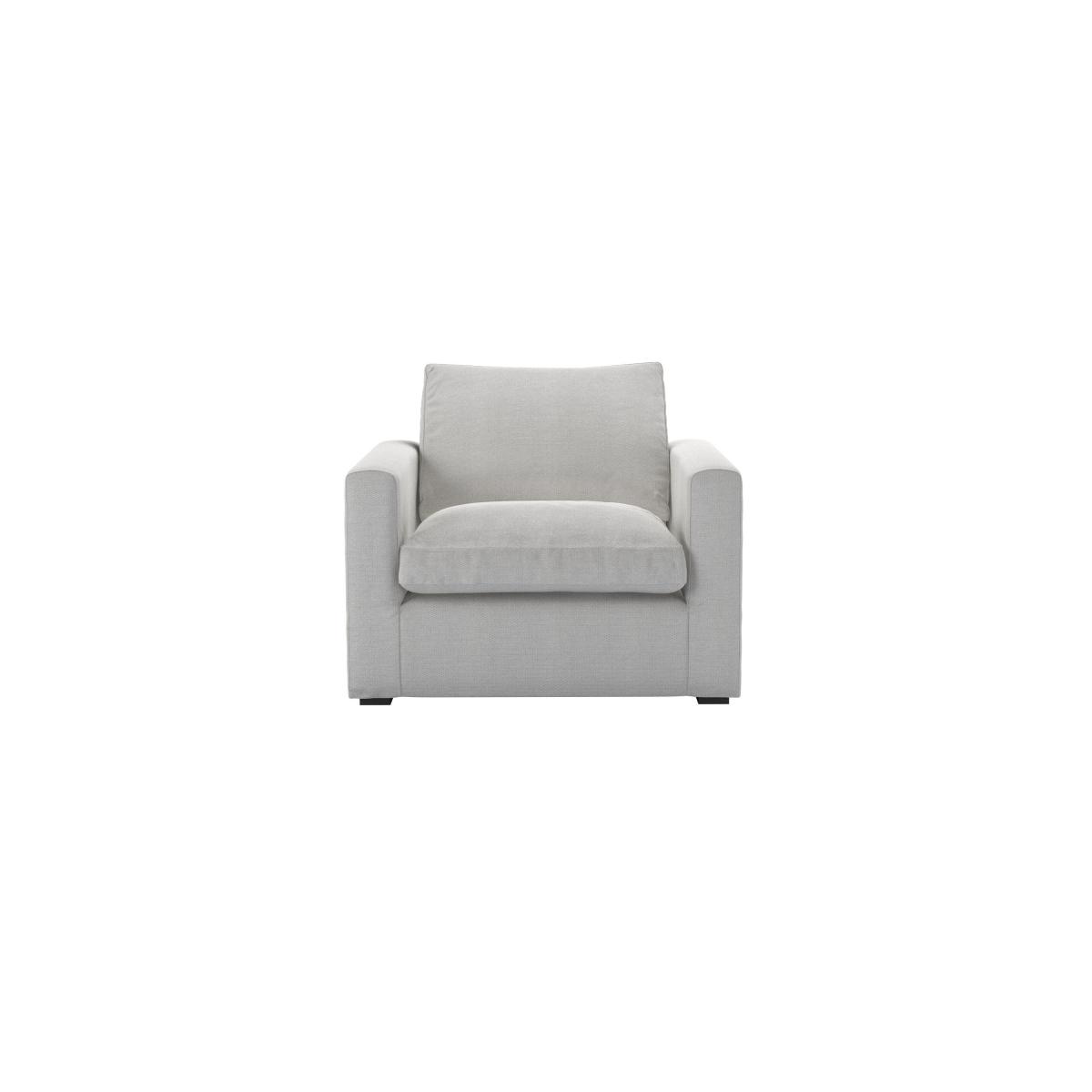 Long Island Slim Small Armchair in Pennine Stone Organic Smart Cotton – image 2