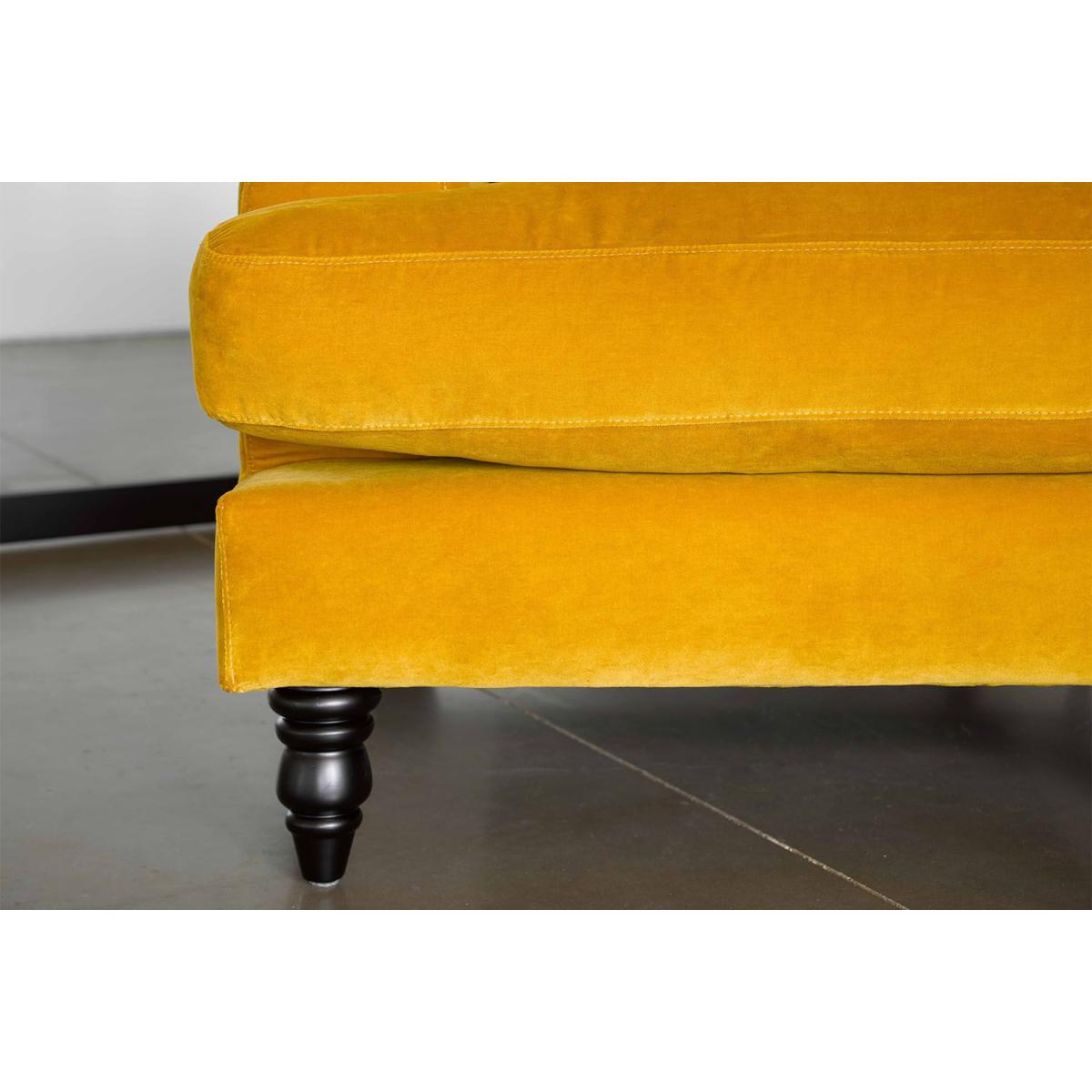 Isla Small Armchair in Skyfall Cotton Matt Velvet – image 5