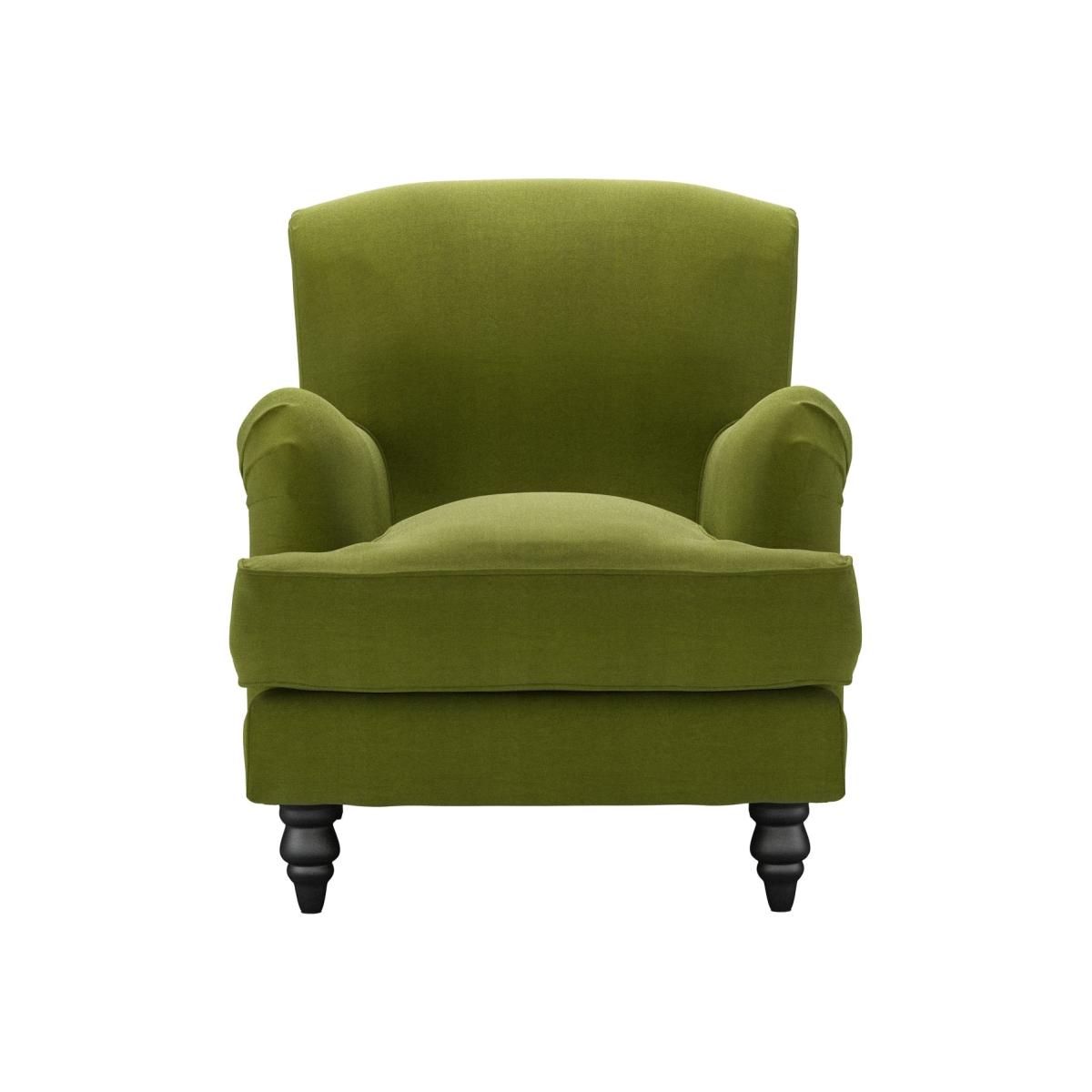 Snowdrop Small Armchair in Vine Leaf Organic Smart Cotton