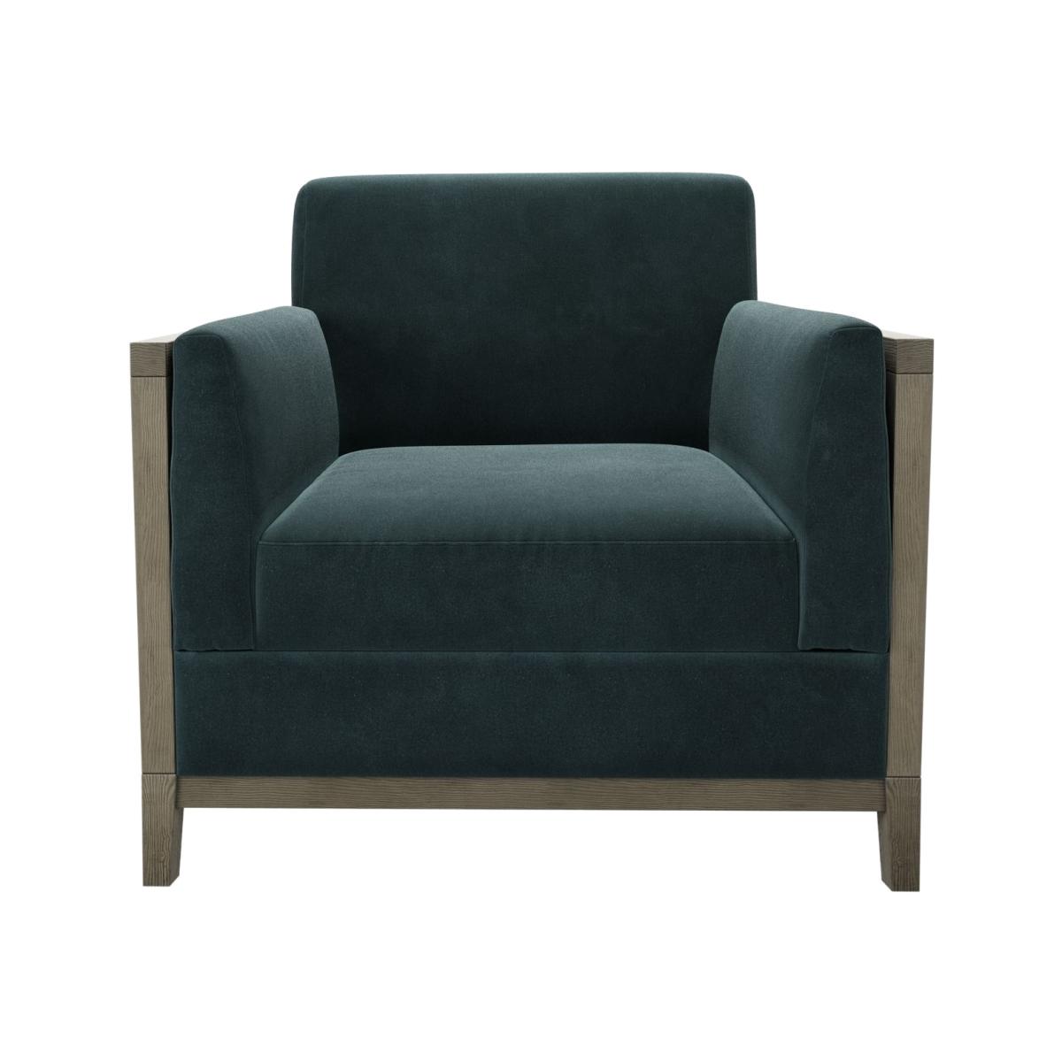 Chester Armchair in Deep Forest Aquaclean Clever Velvet – image 1
