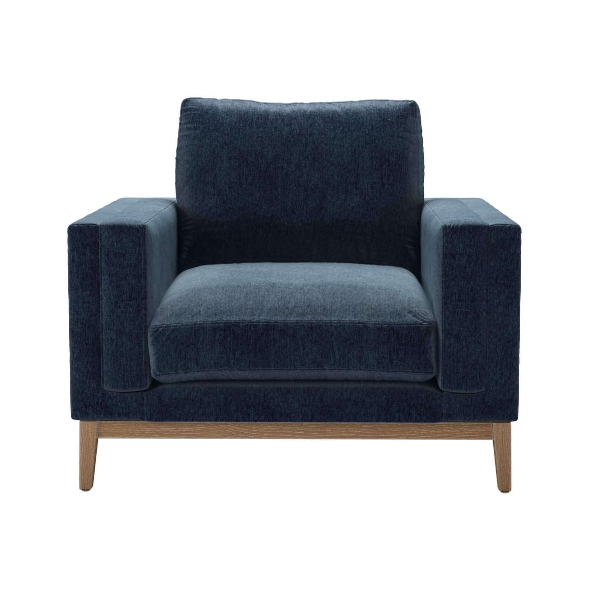 Perfectly Pristine Costello (Plinth) Armchair in Portland Blue Brushstroke - sofa.com