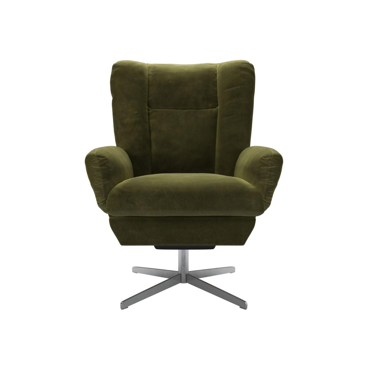 Ellora Swivel Armchair in Meadow Smart Velvet – image 1