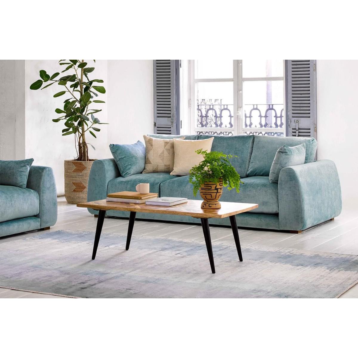 Carmel Armchair in Chantilly Aquaclean Clever Chenille – image 3