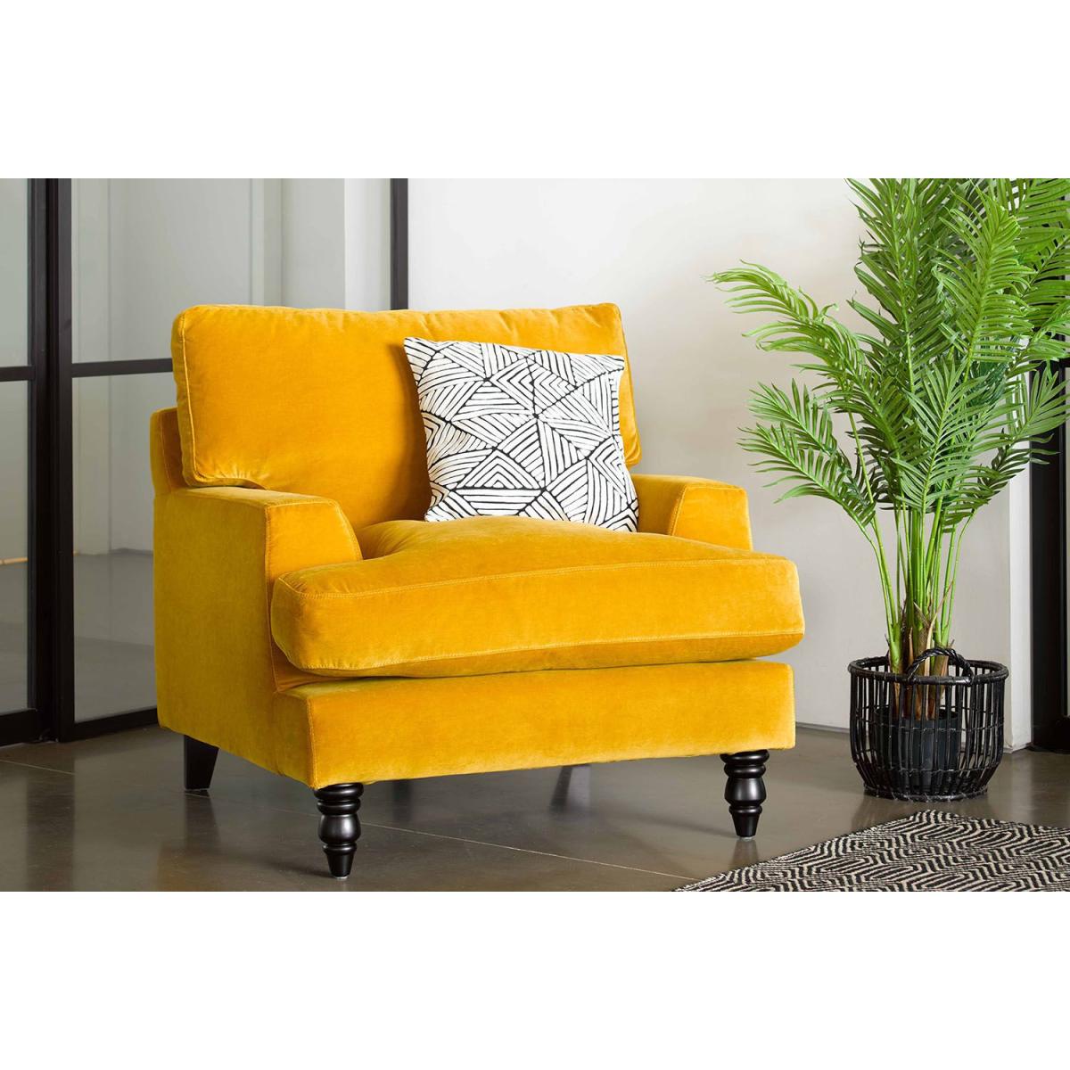 Isla Armchair in Pomegranate Bubble Velvet – image 4