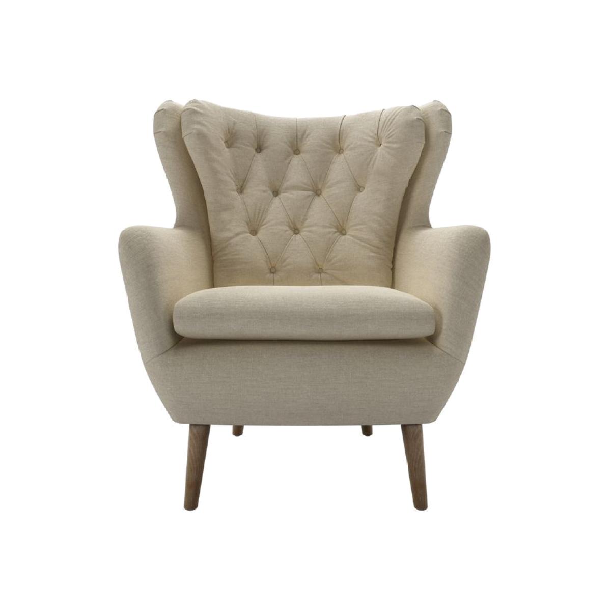 Ernest Swivel Armchair in Pampas Hygge Smart Linen – image 1