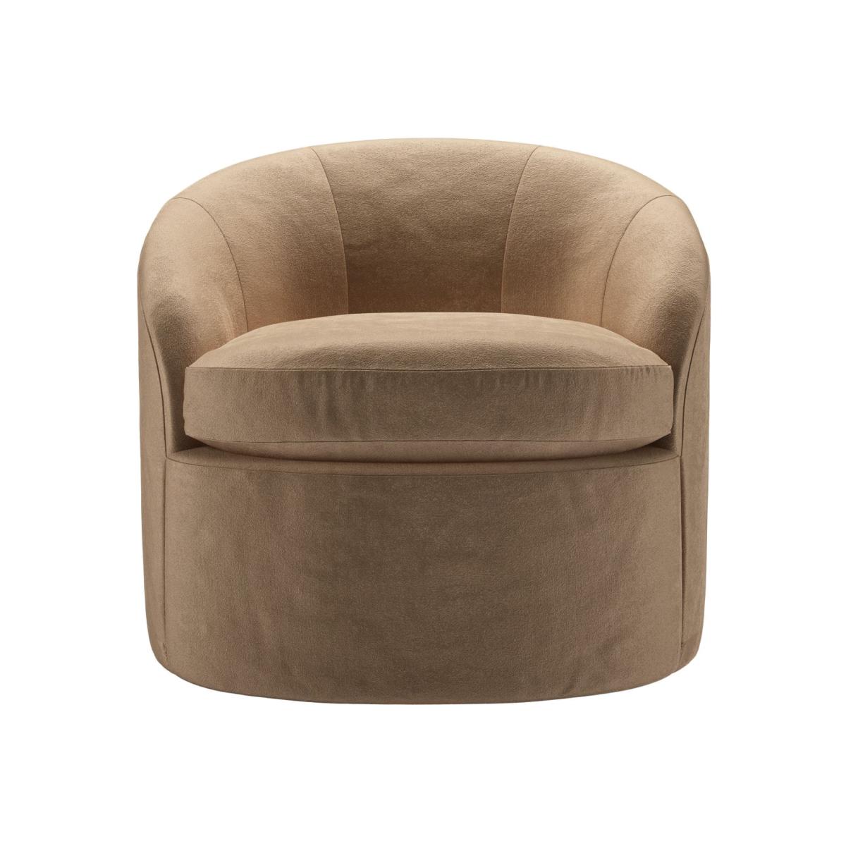Quinn Armchair in Spiced Latte Cotton Matt Velvet – image 1