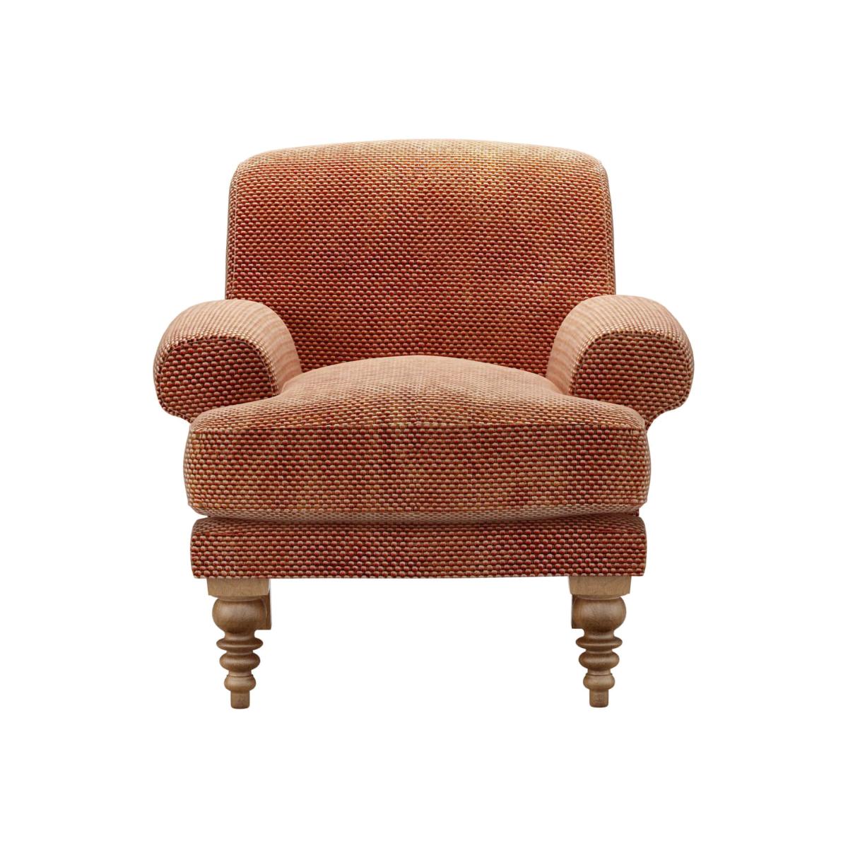 Saturday Armchair in Pomegranate Bubble Velvet – image 1