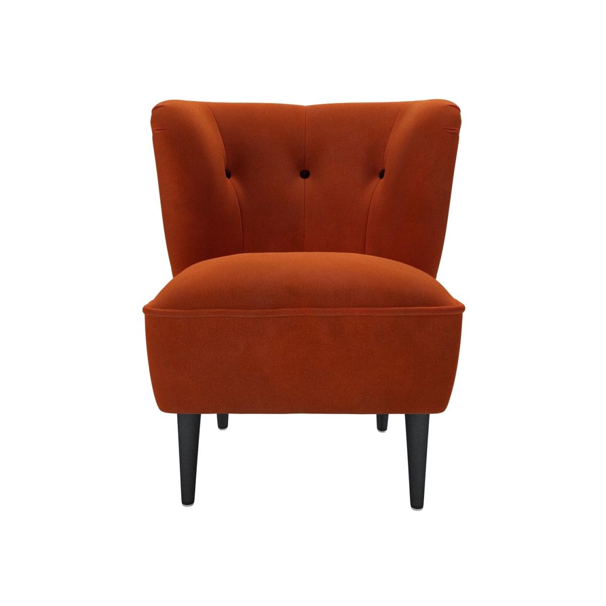 Betty Armchair in Brick Aquaclean Clever Velvet – image 1