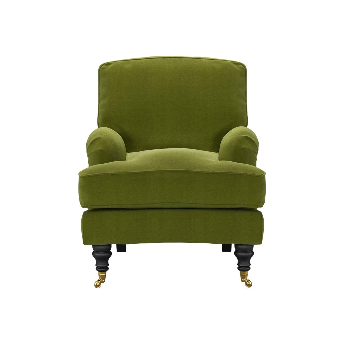 Bluebell Small Armchair in Vine Leaf Organic Smart Cotton – image 1