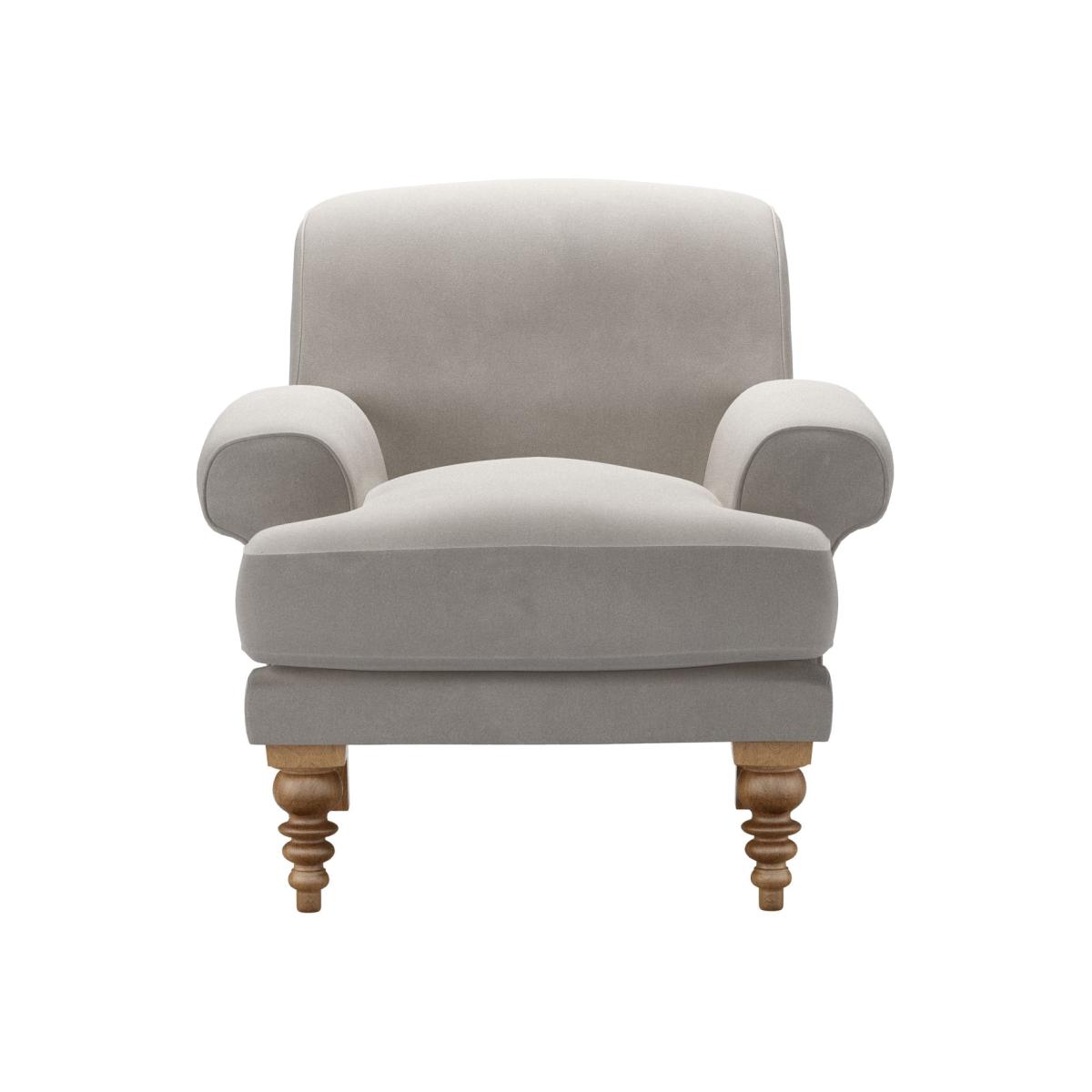 Saturday Armchair in Nimbus Aquaclean Clever Velvet – image 1